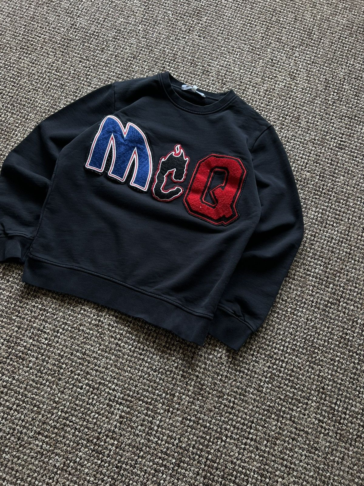 Alexander McQueen McQ Alexander McQueen Black Sweatshirt Type Logo Size US S / EU 44-46 / 1 - 4 Thumbnail