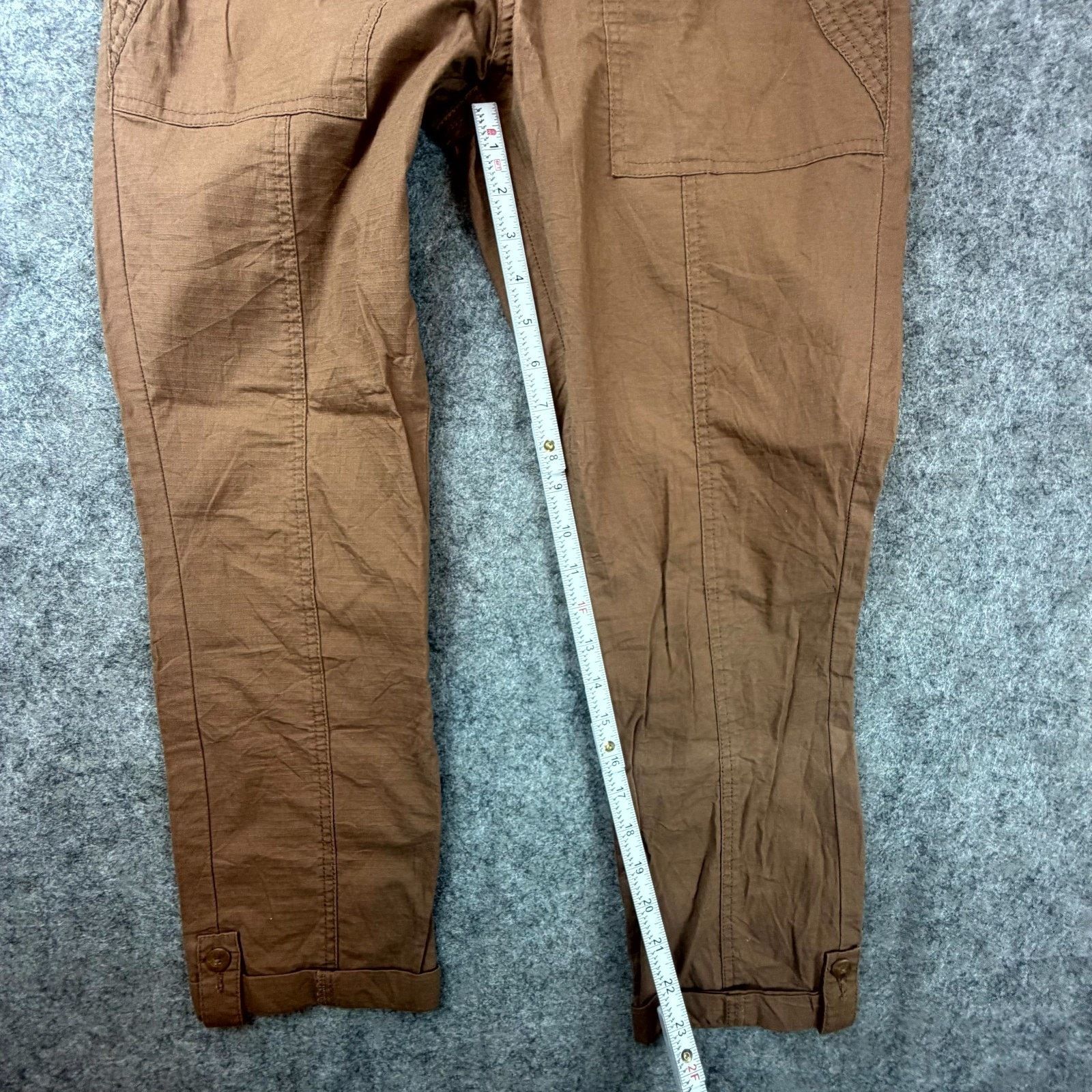 Prana Prana Mari Capri Pants Womens 4 Brown Organic Hiking Granola Size 27" / US 4 / IT 40 - 6 Thumbnail