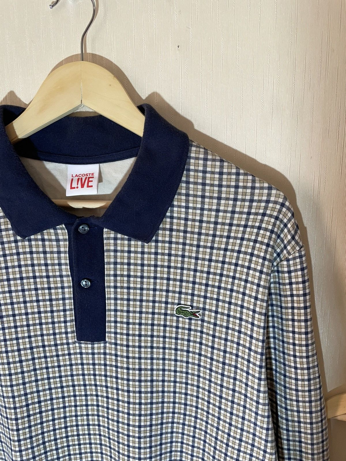 Lacoste × Vintage Lacoste live streetwear sweatshirt jersey Size US XL / EU 56 / 4 - 2 Thumbnail