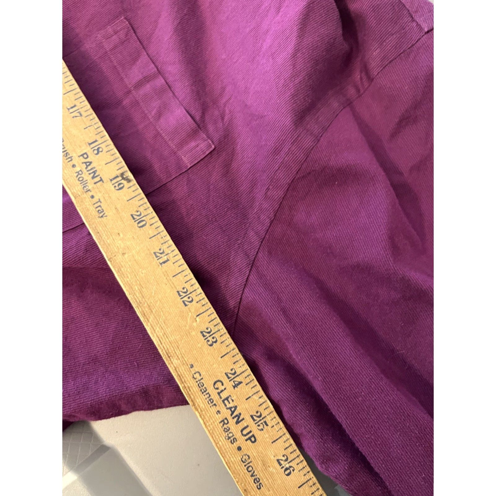 Geoffrey Beene Geoffrey Beene Mens Dress Shirt 17.5 Regular Fit Cotton Blend Button Down Maroon Purple Long Sleeve Button-Up Casual Shirt Mens Size 46R - 5 Thumbnail