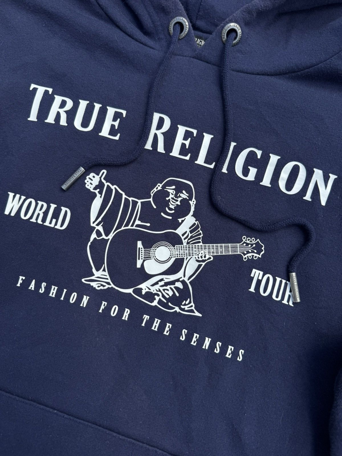 Japanese Brand True Religion Hoodie Grey Buddha World Tour Logo Chief Keef Size US S / EU 44-46 / 1 - 2 Thumbnail