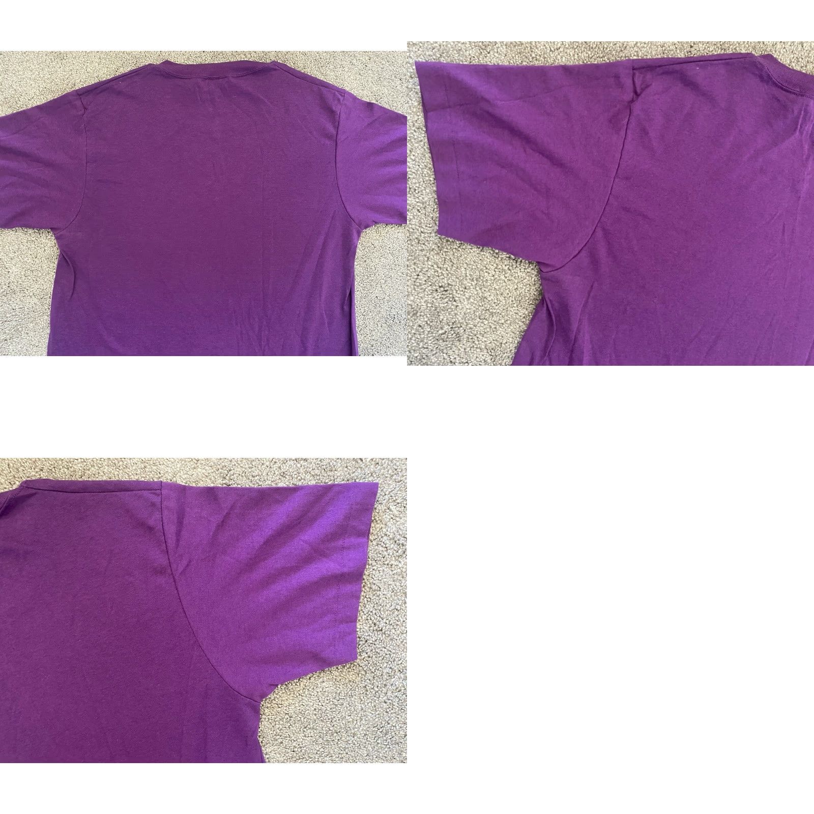 Soffe VINTAGE Soffe Shirt T-Shirt Short Sleeve Purple Adult L 42-44 90s USA Mens Size US L / EU 52-54 / 3 - 9 Thumbnail