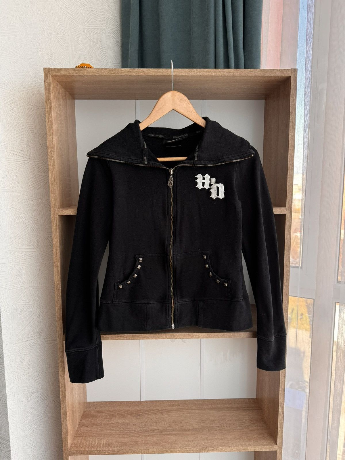 Harley Davidson Vintage Harley-Davidson Japanese W' Big Logo Zip Hoodie Size S / US 4 / IT 40 - 7 Thumbnail