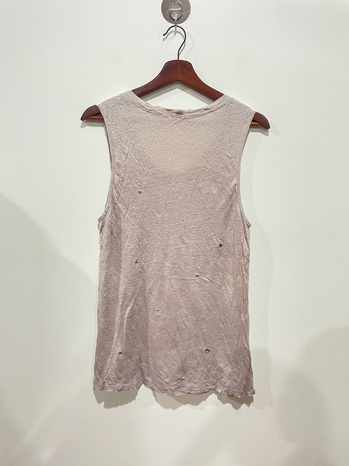 MONROW Monrow Distress Tank top Size S / US 4 / IT 40 - 2 Thumbnail