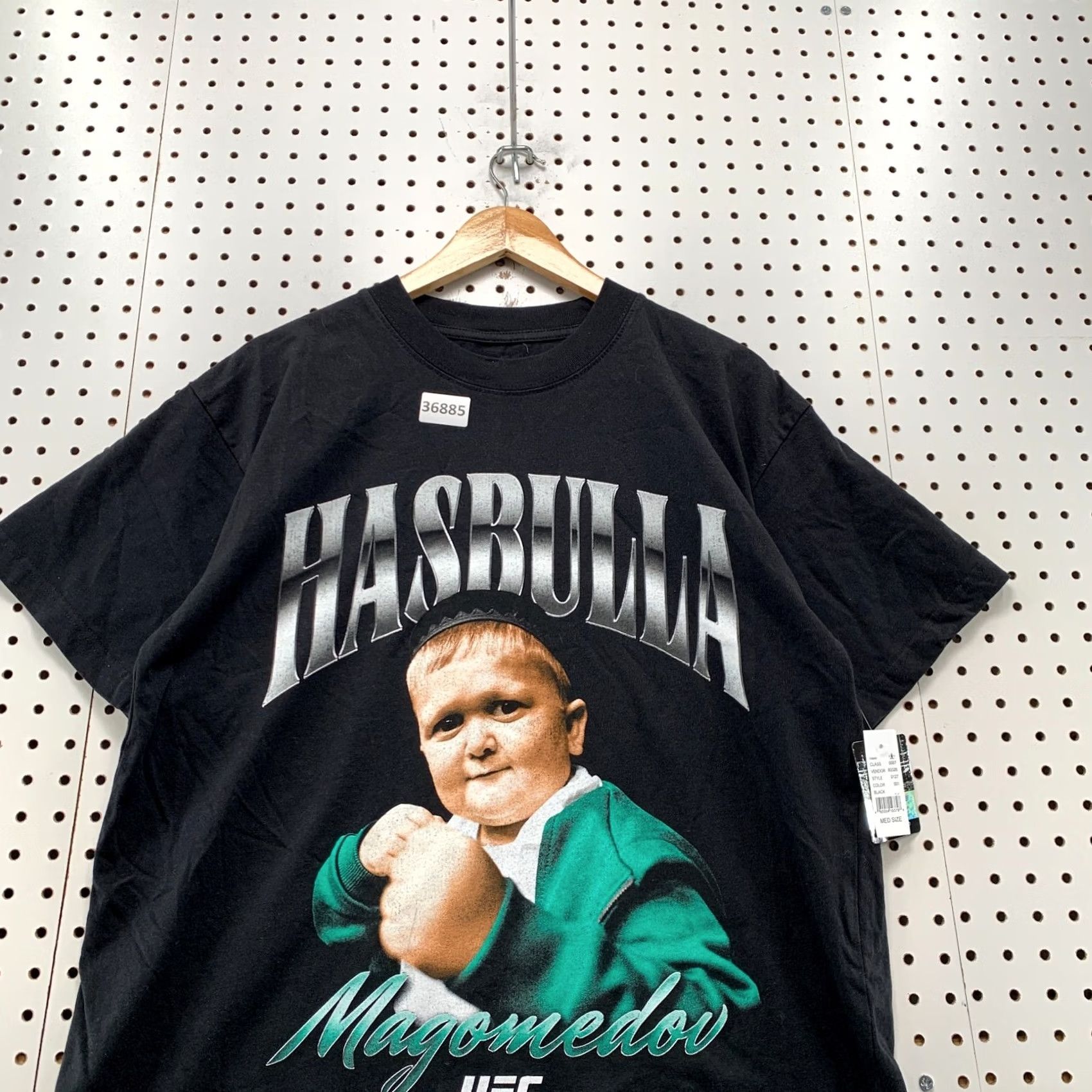 UFC UFC Hasbulla Shirt Mens Medium Black Short Sleeve Magomedov NWT Size US M / EU 48-50 / 2 - 5 Thumbnail