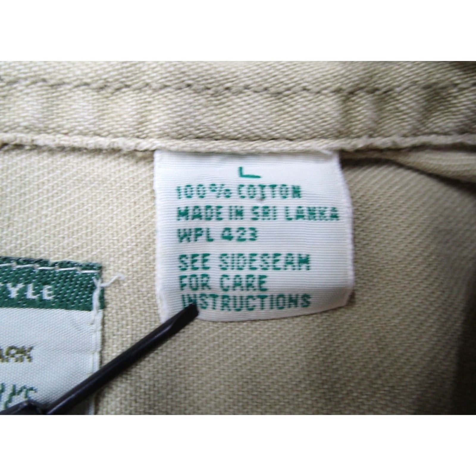 Levi's Levis Mens Large Green Denim Button Up Workwear Shirt Long Sleeve Size US L / EU 52-54 / 3 - 4 Thumbnail