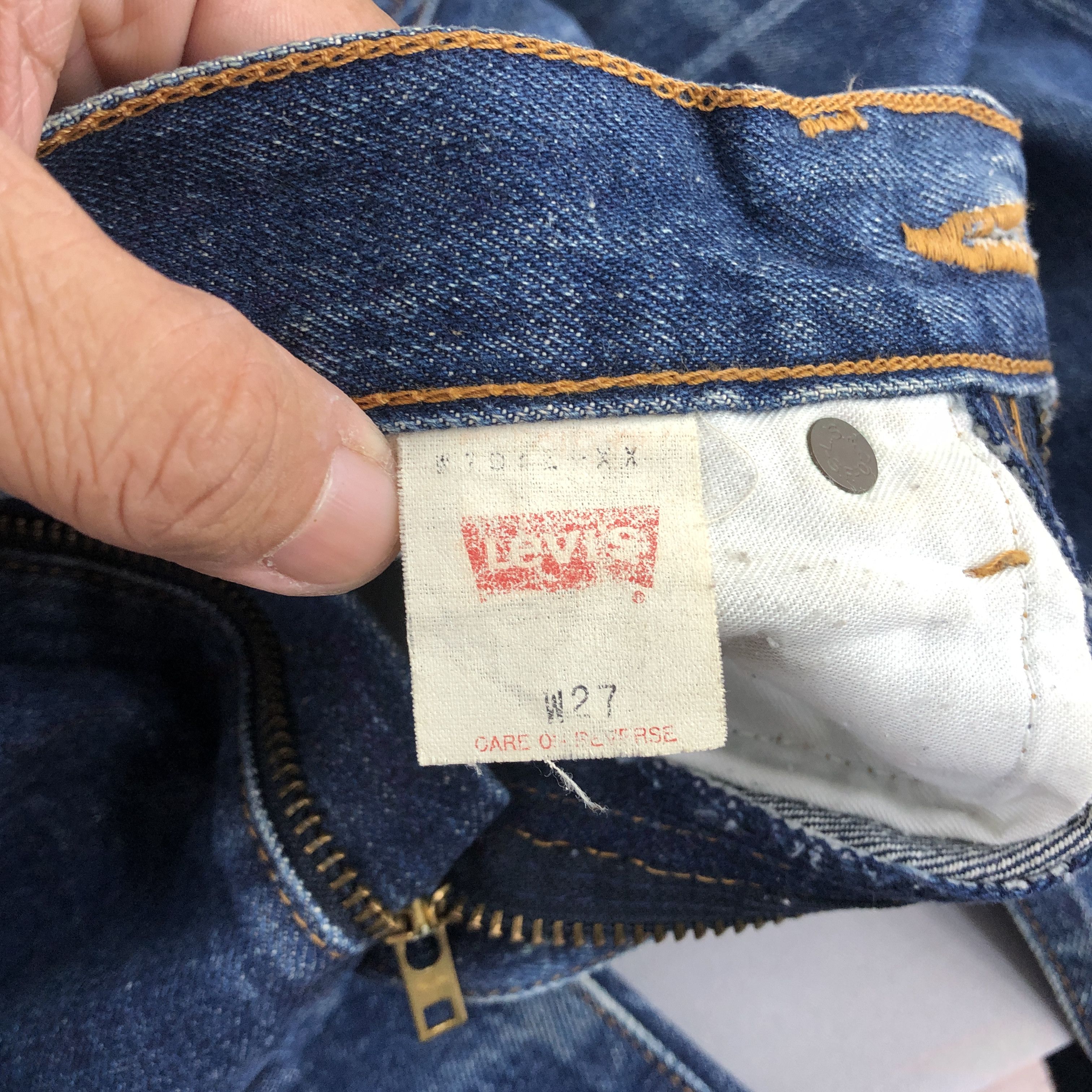 Levi's Vintage 90s Levis 704z Selvedge Jeans Levi's Stonewash Denim Size 24" / US 00 / IT 34 - 10 Thumbnail