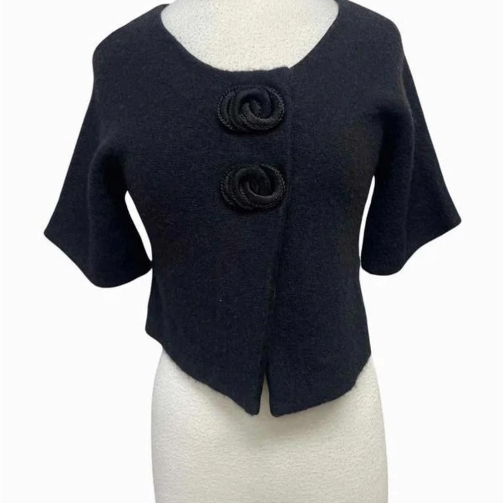 Other MOTH Anthropologie Black Alpaca Wool Shrug Bolero Medium Size M / US 6-8 / IT 42-44 - 1 Thumbnail