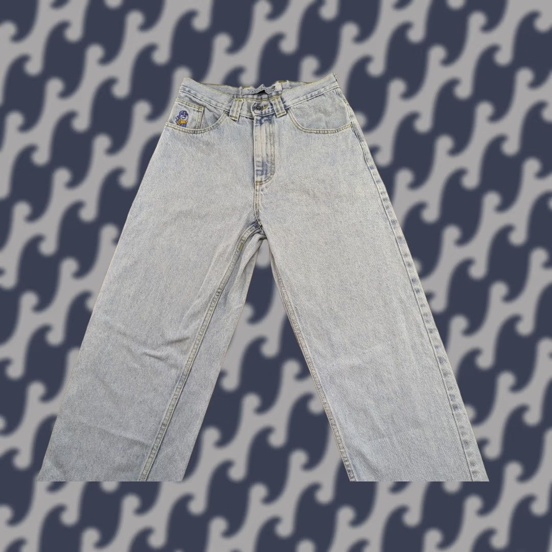 Vintage Polar Skate Co Jeans W30 L25.5 Light Wash Blue Denim Skater Straight Unisex Adults Denim 93 Jeans Size US 30 / EU 46 - 1 Thumbnail
