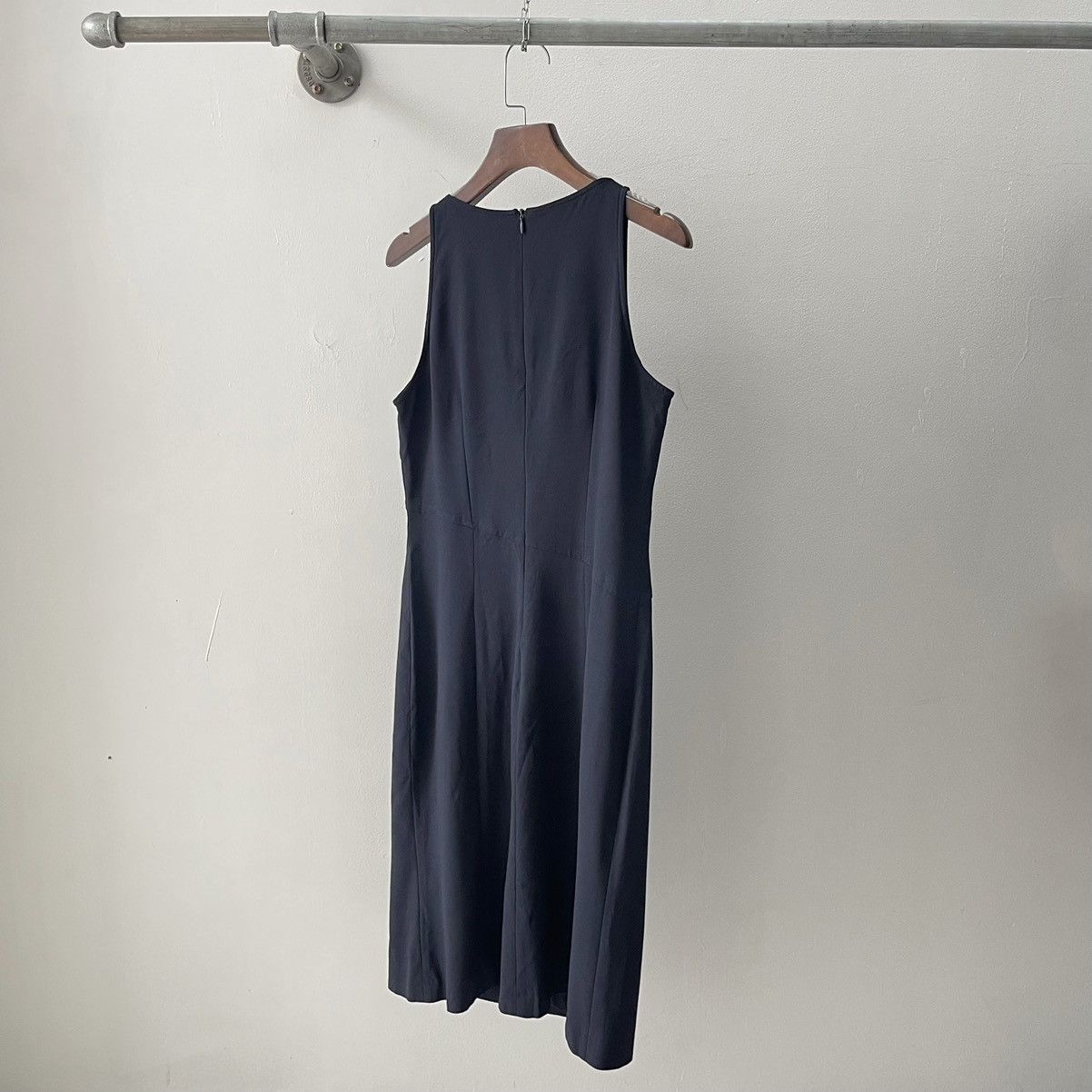 Claude Montana × Vintage Vintage 90s Claude Montana Blu Midi Dress Size M / US 6-8 / IT 42-44 - 3 Thumbnail