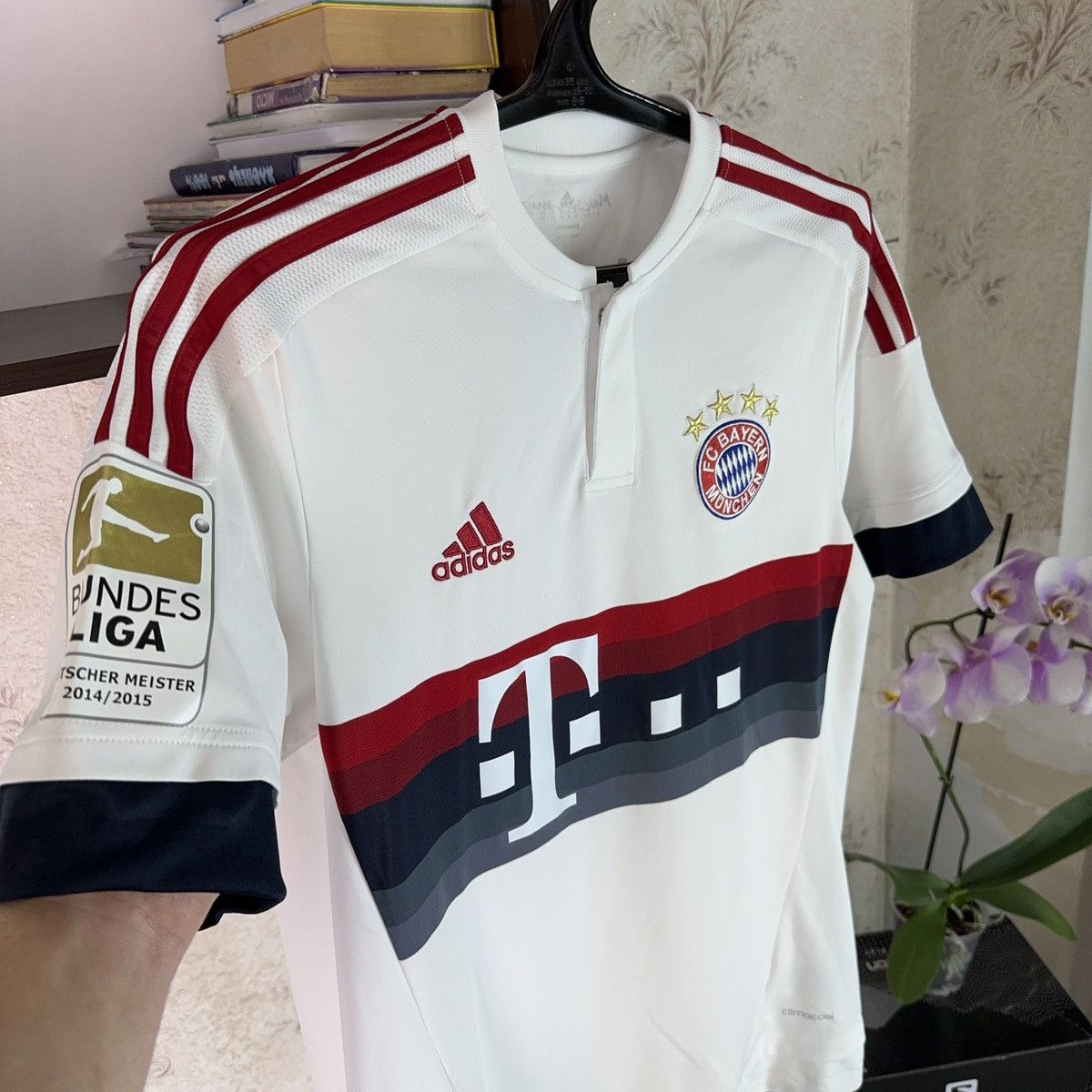 Adidas Adidas Bayern Munich Jersey 2014-2015 Away Alaba #27 White Size US M / EU 48-50 / 2 - 6 Thumbnail