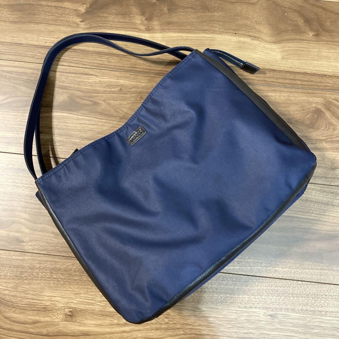 Y's × Yohji Yamamoto Leather Panel Nylon Shoulder Bag Size ONE SIZE - 6 Thumbnail