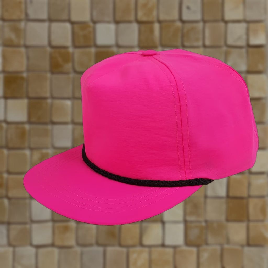 Vintage VINTAGE Town Talk Pink Trucker Hat Adult Adjustable Snapback Nylon Polyester Embroidered Breathable Retro Cap 80s 90s USA USA Size ONE SIZE - 1 Thumbnail