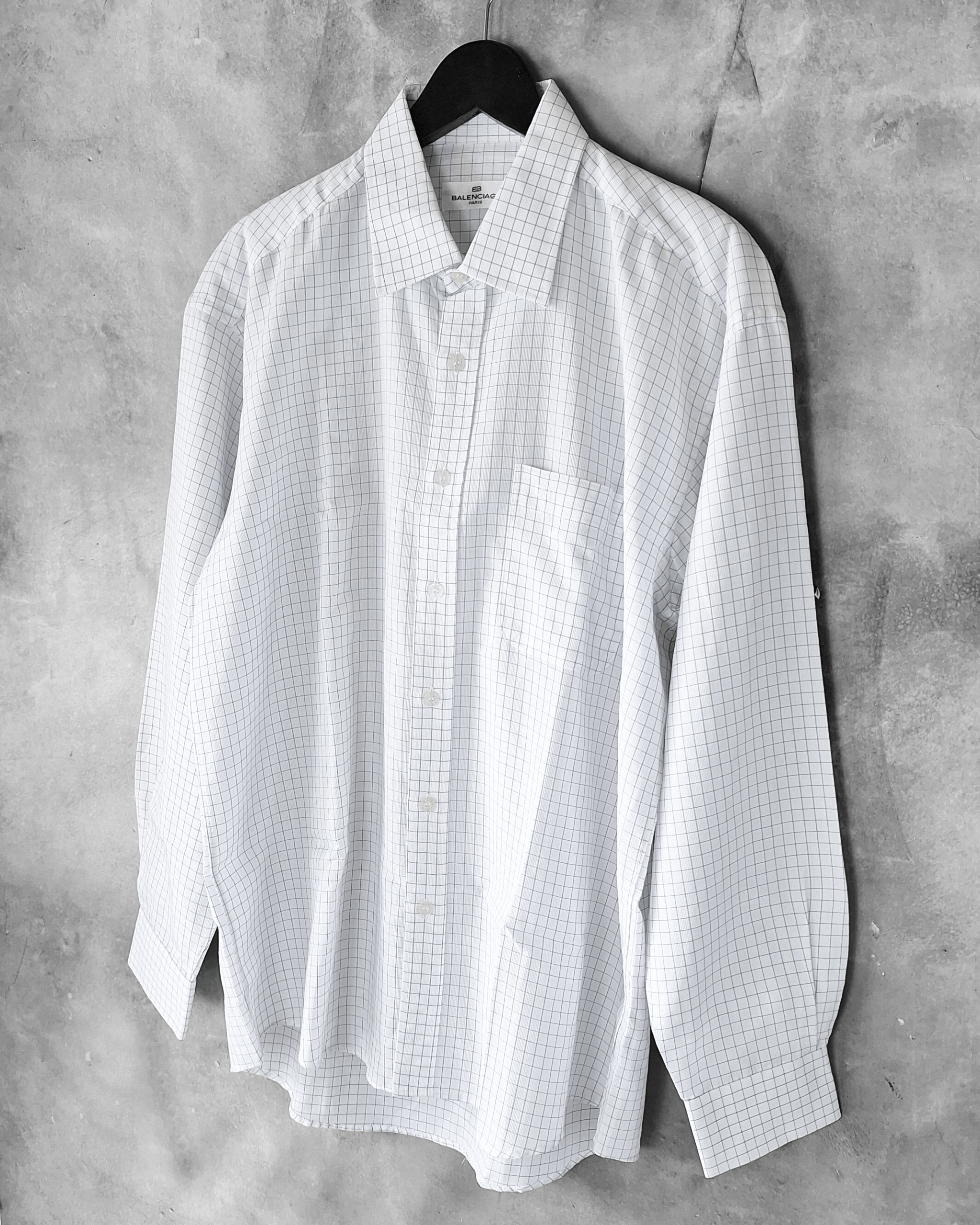 Balenciaga Vintage Balenciaga Checked Shirt Size US L / EU 52-54 / 3 - 4 Thumbnail