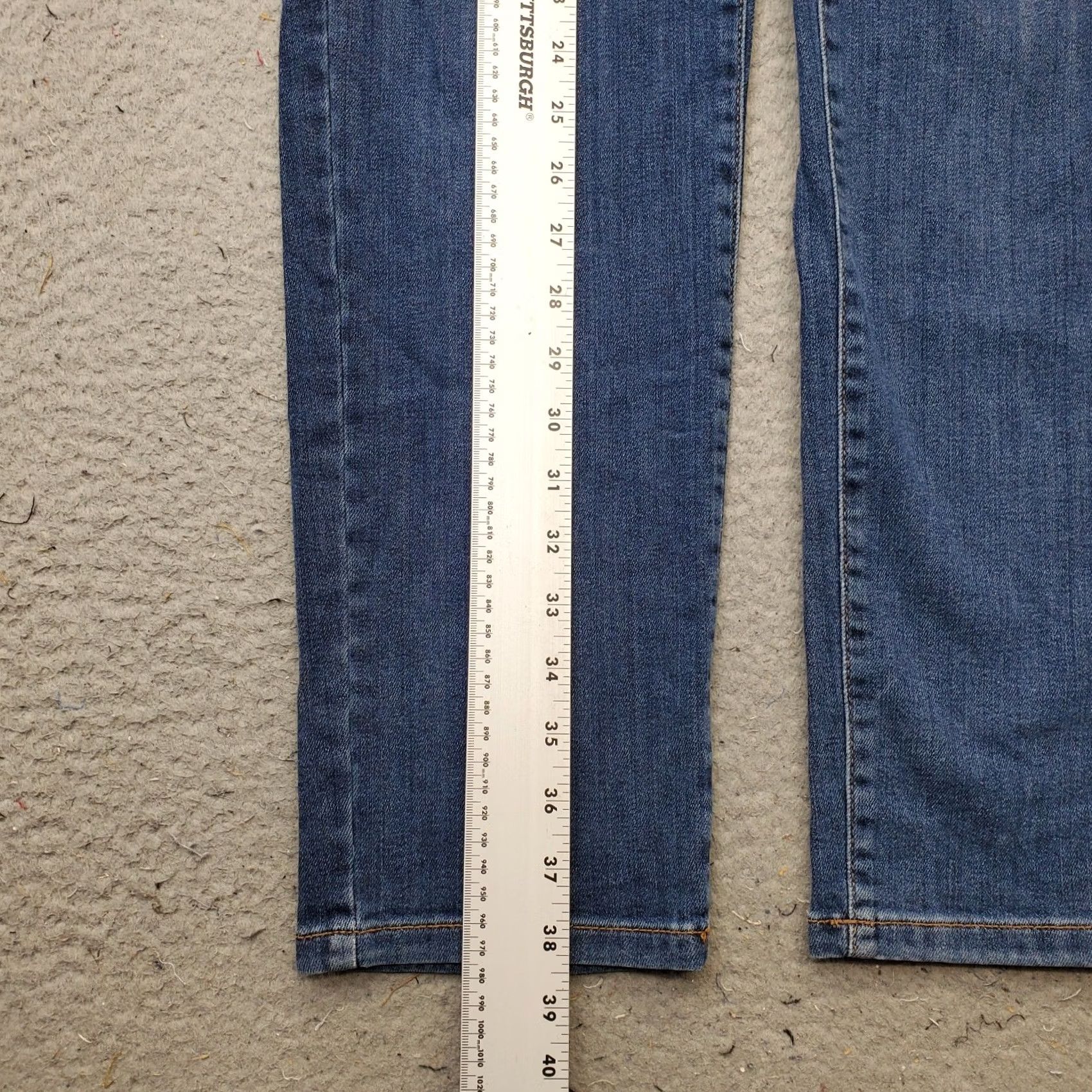 J. Jill J. Jill Weekender Jeans Womens 10 Blue Denim Dark Wash Stretch Straight Leg Size 32" / US 10 / IT 46 - 3 Thumbnail