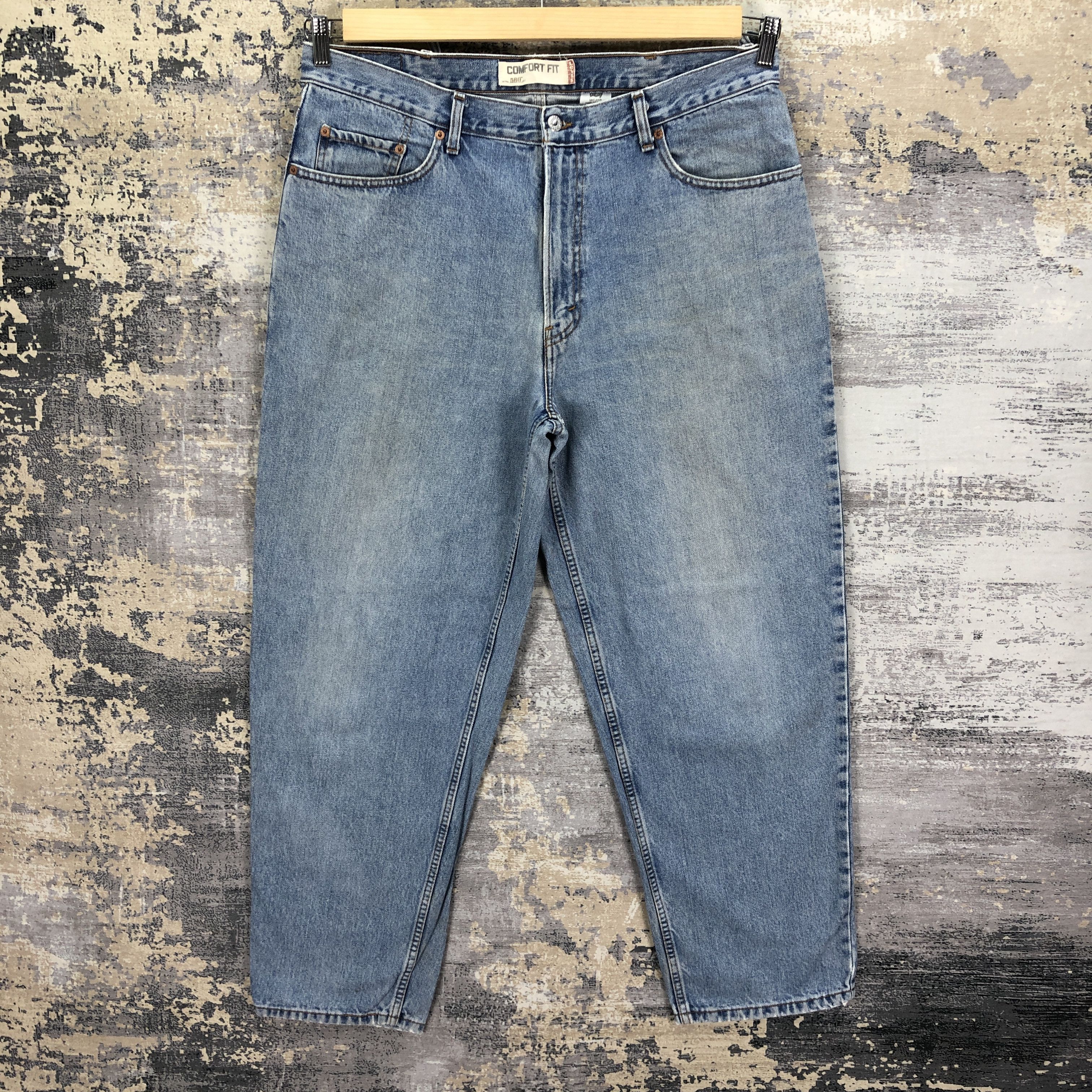 Levi's Vintage Y2K Levis Light Wash Jeans Levi's Sun Faded Denim Size US 36 / EU 52 - 1 Thumbnail
