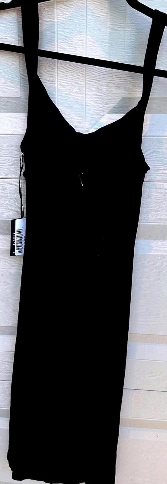Designer Stylish Black Maxi Dress by Michael Lauren - Size L Size L / US 10 / IT 46 - 2 Thumbnail