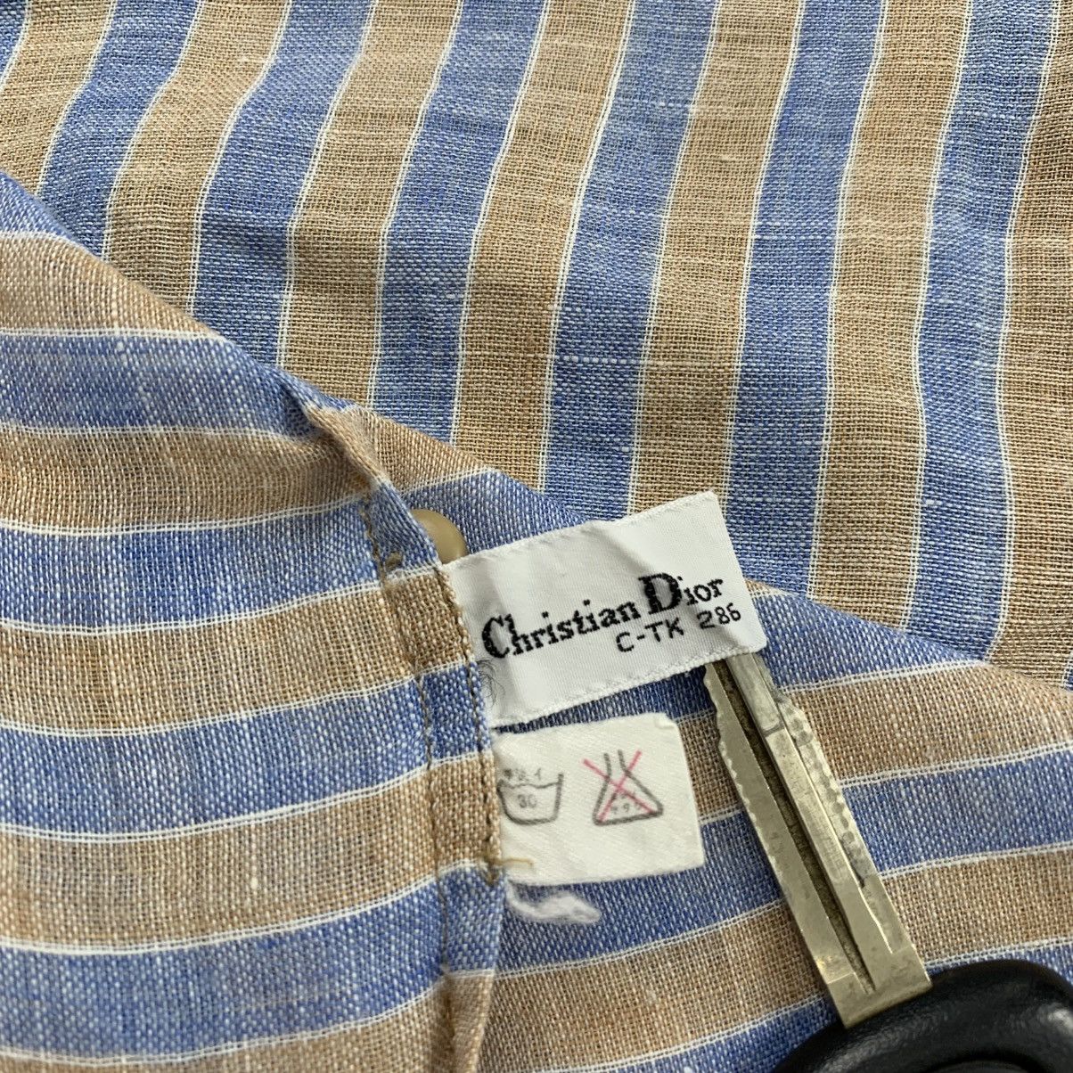 Christian Dior Monsieur Christian Dior Pret-A-Porter Double Pocket Stripe Shirt Size US M / EU 48-50 / 2 - 6 Thumbnail