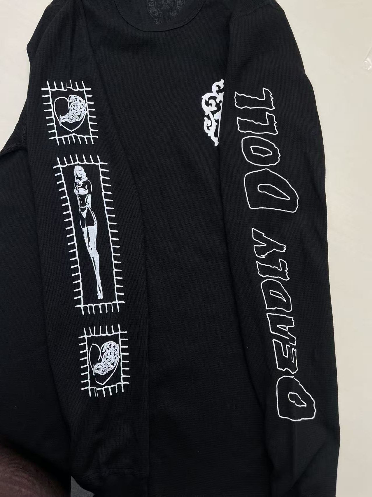 Chrome Hearts Chrome Hearts Deadly Doll Waffle Thermal Long Sleeve Tee Size XL / US 12-14 / IT 48-50 - 4 Thumbnail