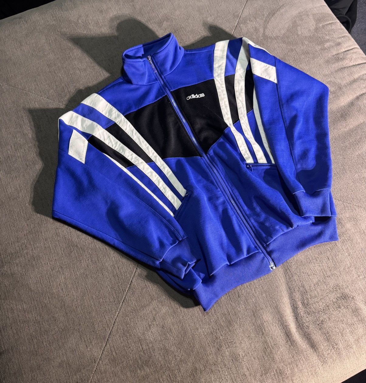 Adidas *RARE* Adidas 90s Striped Zip Up Jacket Size US M / EU 48-50 / 2 - 2 Thumbnail