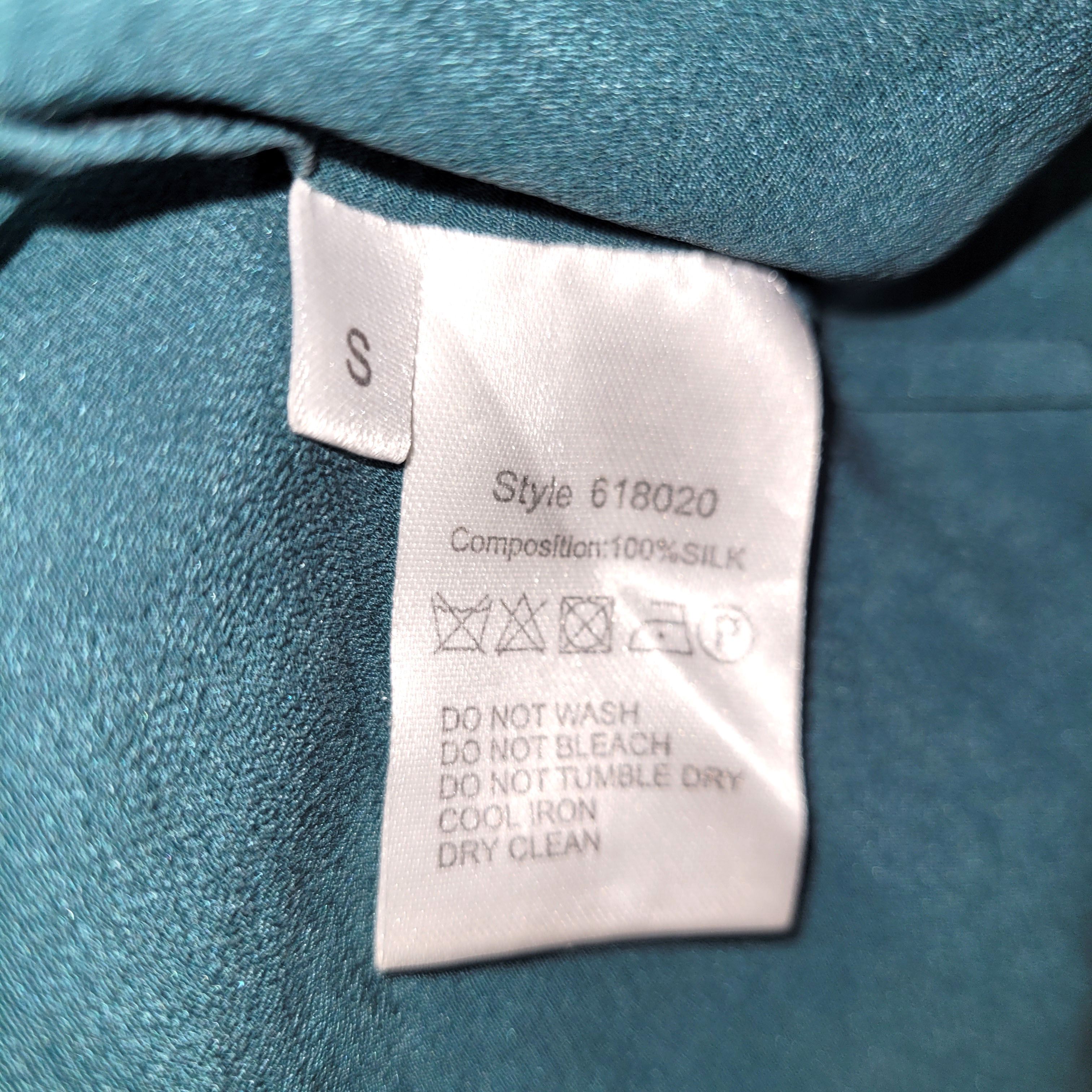 Other Women's 100% Silk Top Shirt Bias-Cut Raw Hem Design SBK157 Size XL / US 12-14 / IT 48-50 - 2 Thumbnail