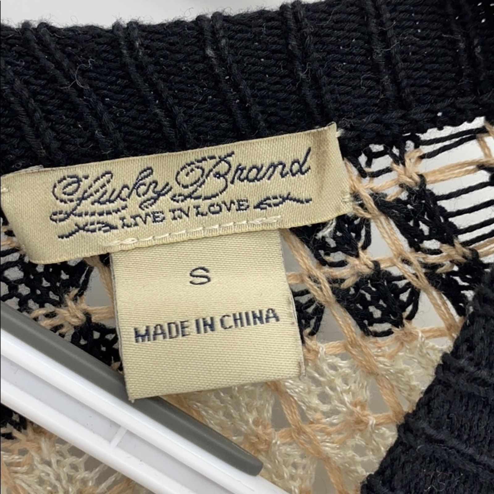 Lucky Brand Lucky Brand Glendora Grid Stitch long cardigan open knit S Size S / US 4 / IT 40 - 2 Thumbnail