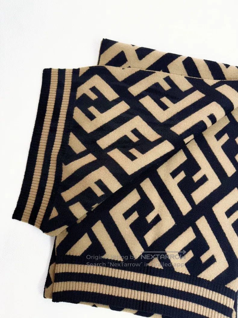 Fendi Fendi size 190*35cm Wool floral scarf Size ONE SIZE - 2 Thumbnail