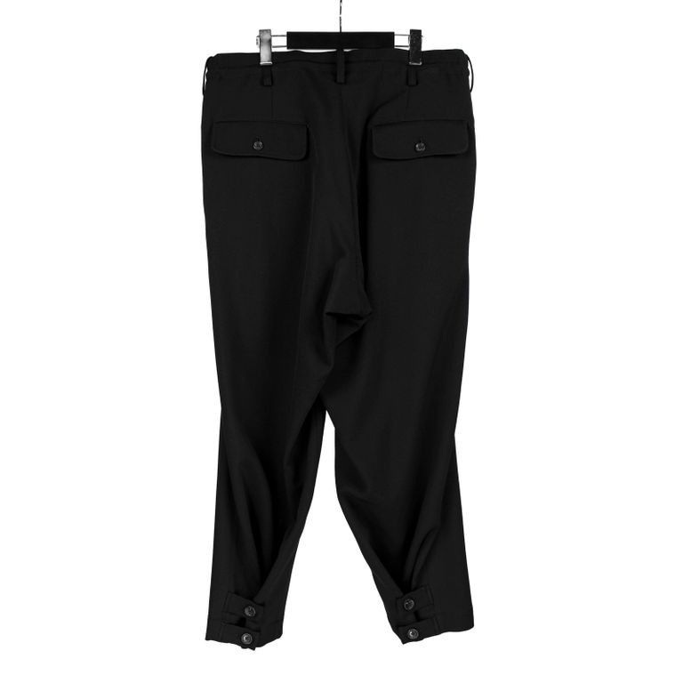 Yohji Yamamoto Yohji Yamamoto Pour Homme - Wool 2 Tuck Tab Suspender Pants Size US 30 / EU 46 - 4 Thumbnail