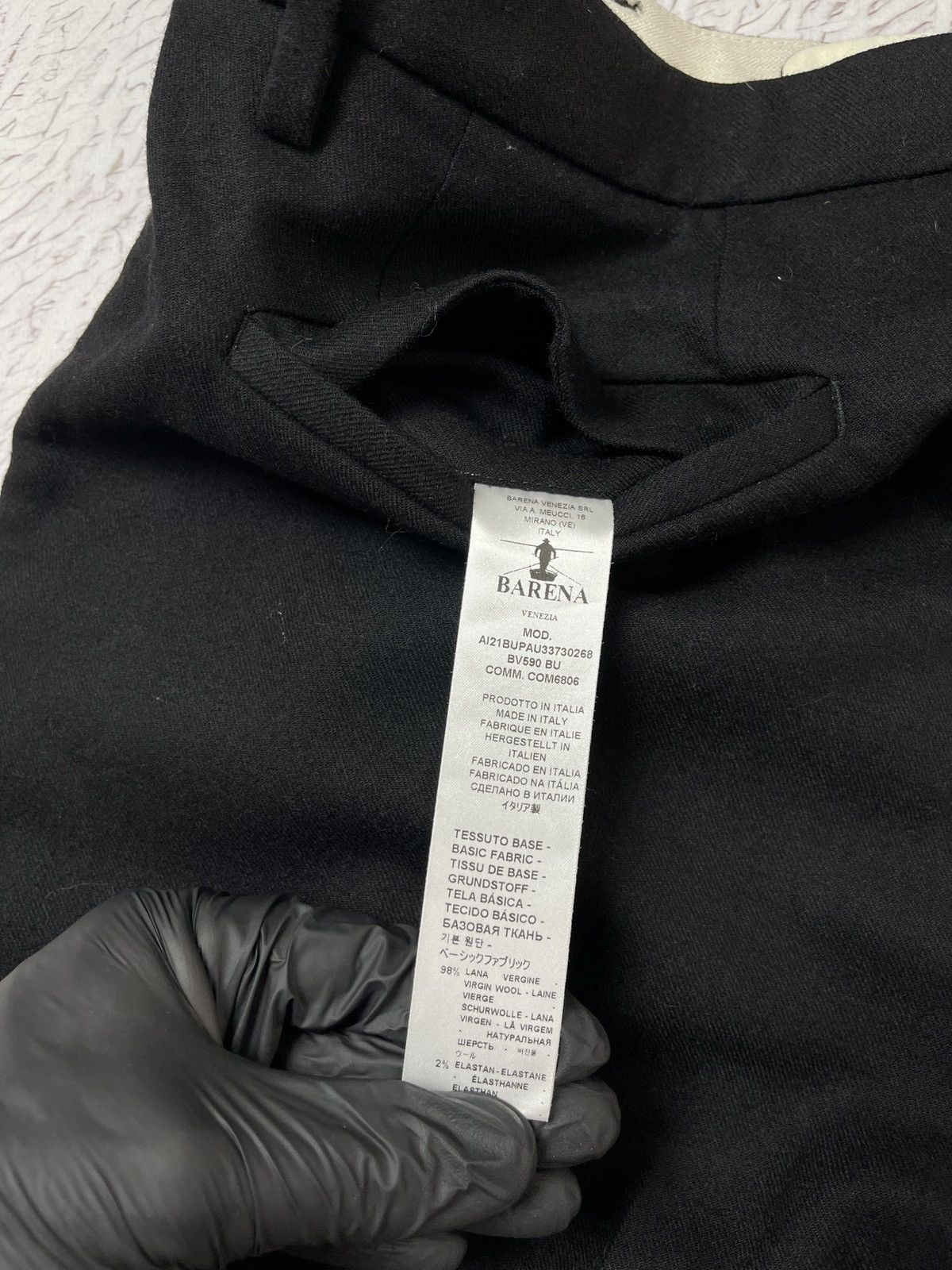 Barena Barena Venezia black wool classic casual pants Size US 34 / EU 50 - 18 Thumbnail