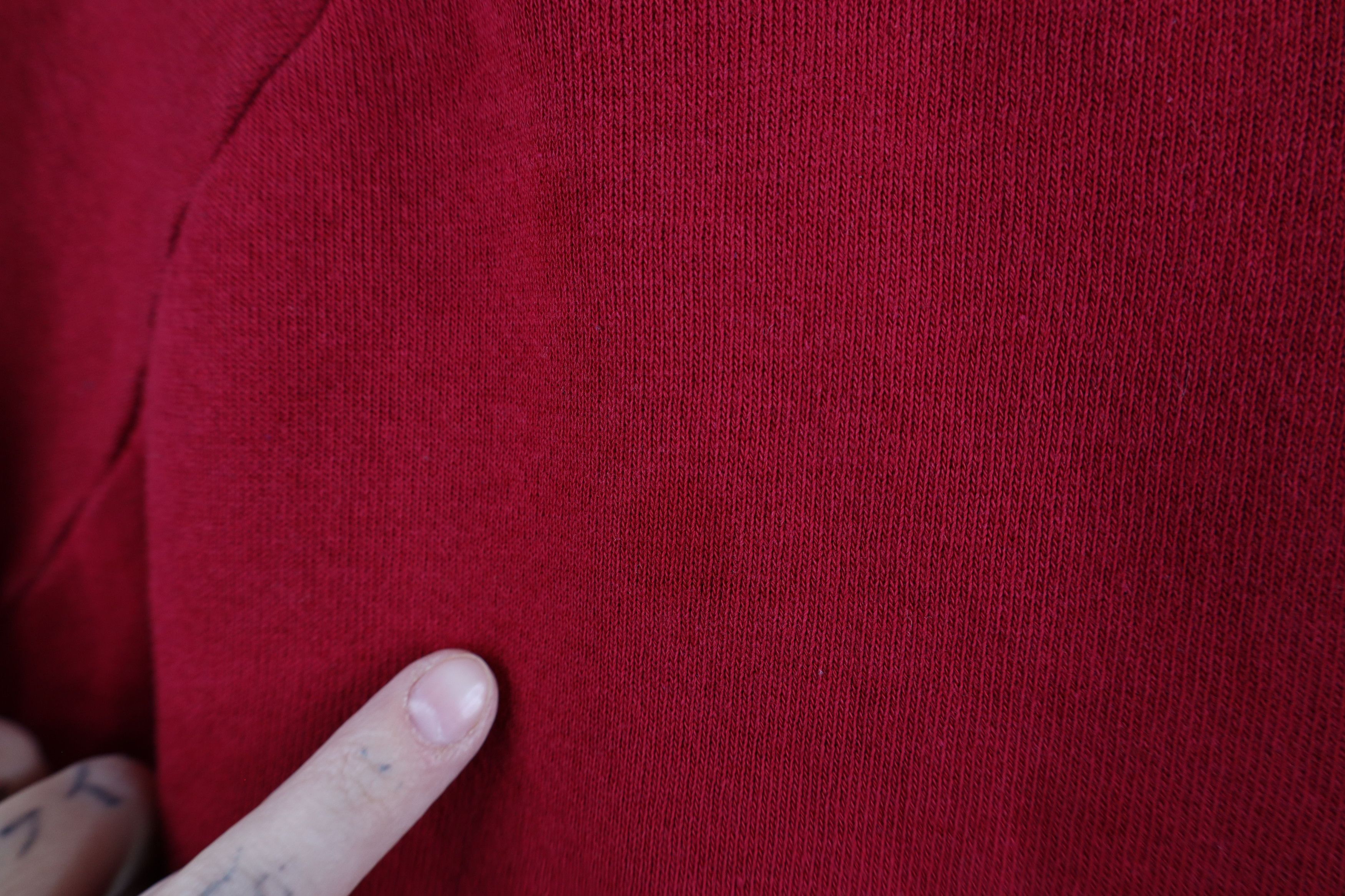Vintage Vintage 70s Streetwear Raglan Crewneck Sweatshirt Red USA Size US XL / EU 56 / 4 - 4 Thumbnail