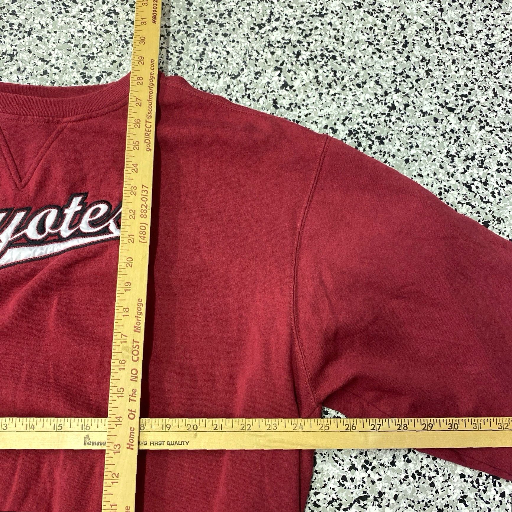 NHL VINTAGE Phoenix Coyotes Red THE COOLEST GAME Embroidered Sweatshirt 2XL 90s Pullover Mens Embroidered SZ 2XL Size US XXL / EU 58 / 5 - 2 Thumbnail