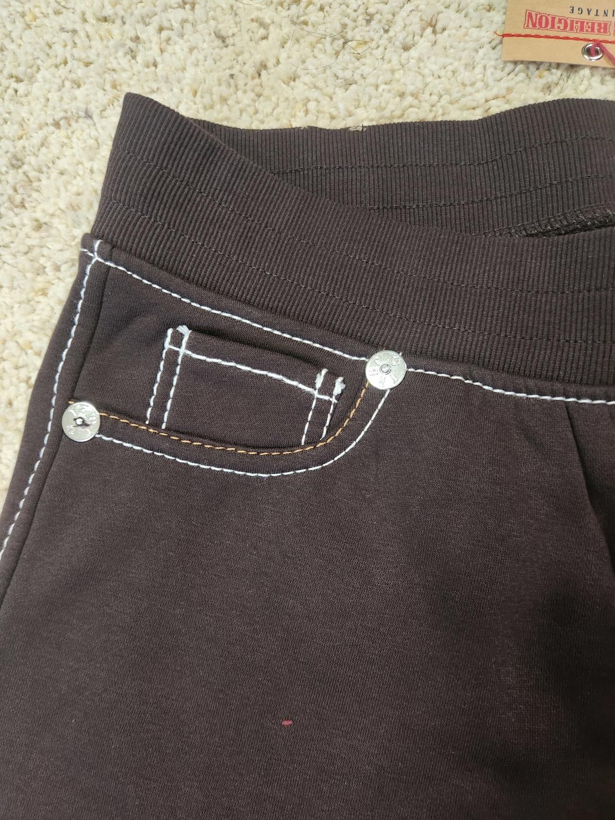 True Religion NWT True Religion Pull-On Flare Jeans Red Anniversary 2XL Size 42" / US 20 - 7 Thumbnail