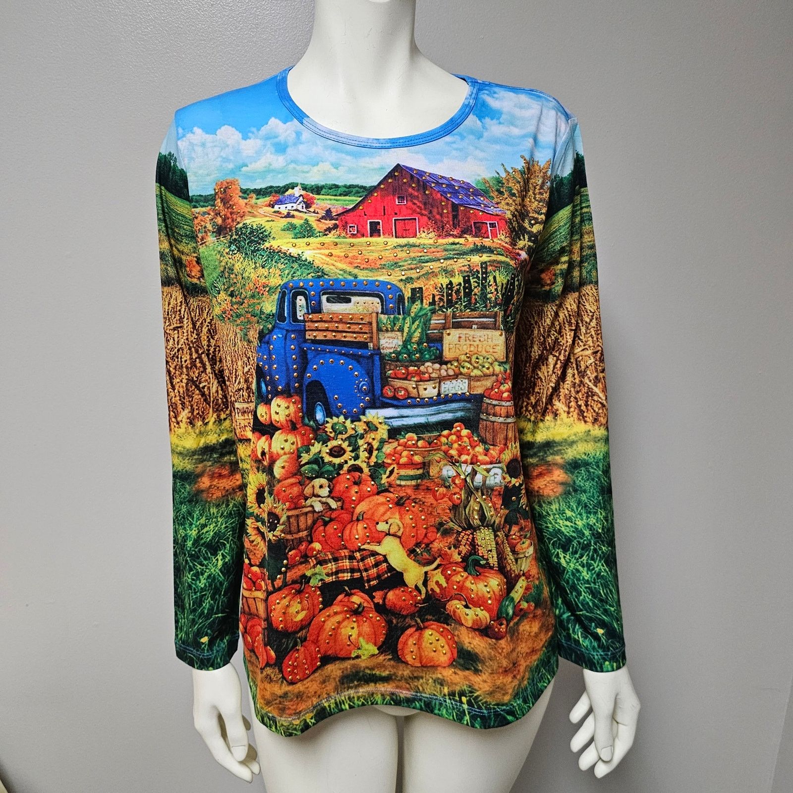 Gloria Vanderbilt Lot of 3 Gloria Vanderbilt Fall/Holiday Theme Shirts Size M Size M / US 6-8 / IT 42-44 - 3 Thumbnail