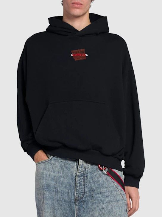 Balenciaga o1lsvrm0425 Hoodie in Black Size US XL / EU 56 / 4 - 3 Thumbnail