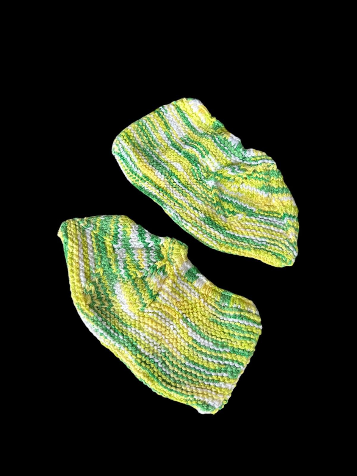 Japanese Brand × Kapital × Vintage 🌈 Hippies Style Crochet Knitted Handmade short Socks Size ONE SIZE - 2 Thumbnail