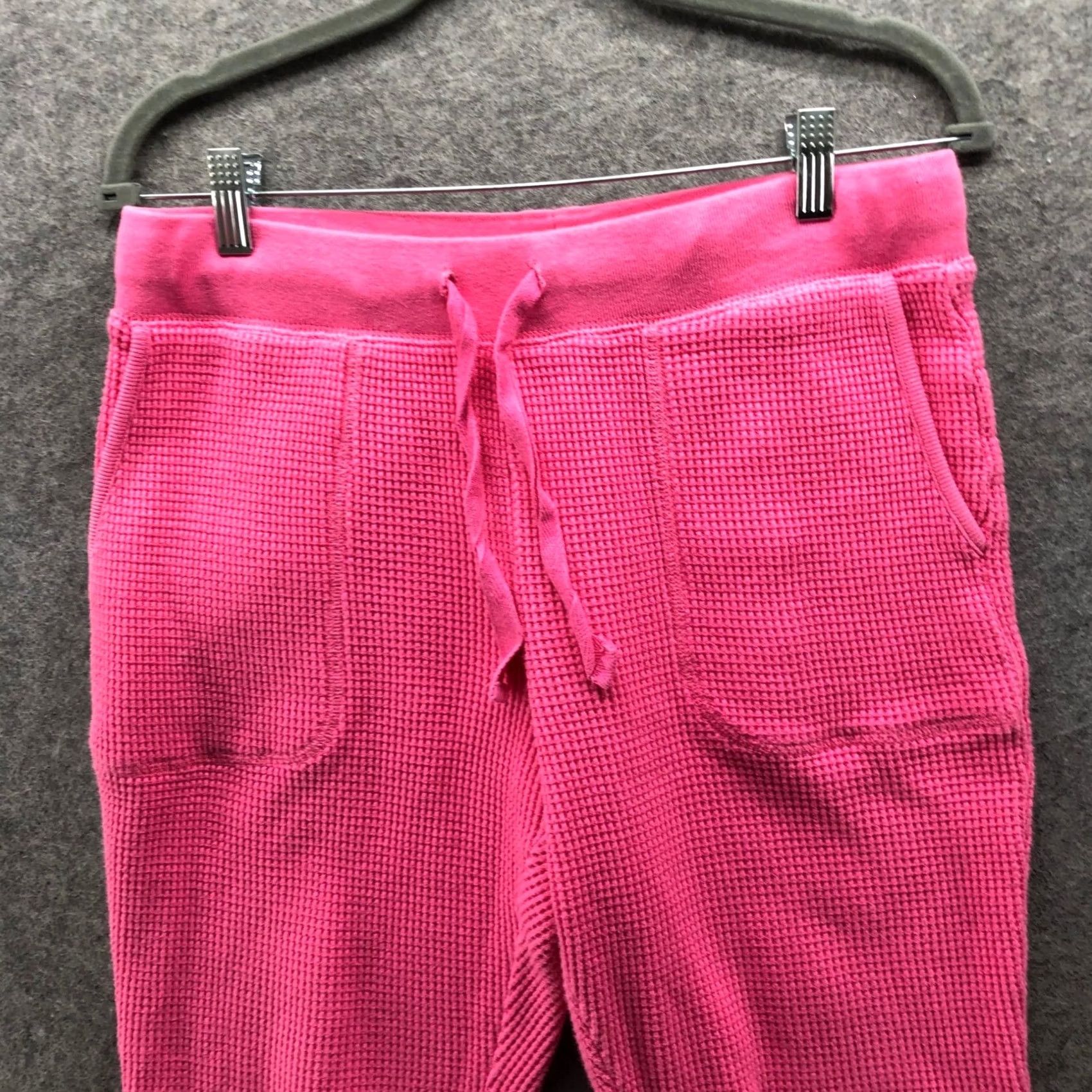 J.Crew J.Crew Waffle Knit Jogger Pants Womens S Pink Heavyweight Oversized Lounge Size 28" / US 6 / IT 42 - 3 Thumbnail
