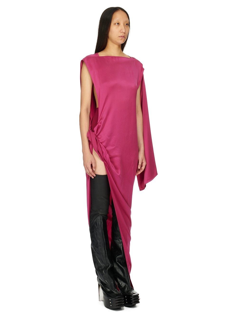 Rick Owens o1y0126 Maxi Dress in Fuchsia Size M / US 6-8 / IT 42-44 - 2 Thumbnail