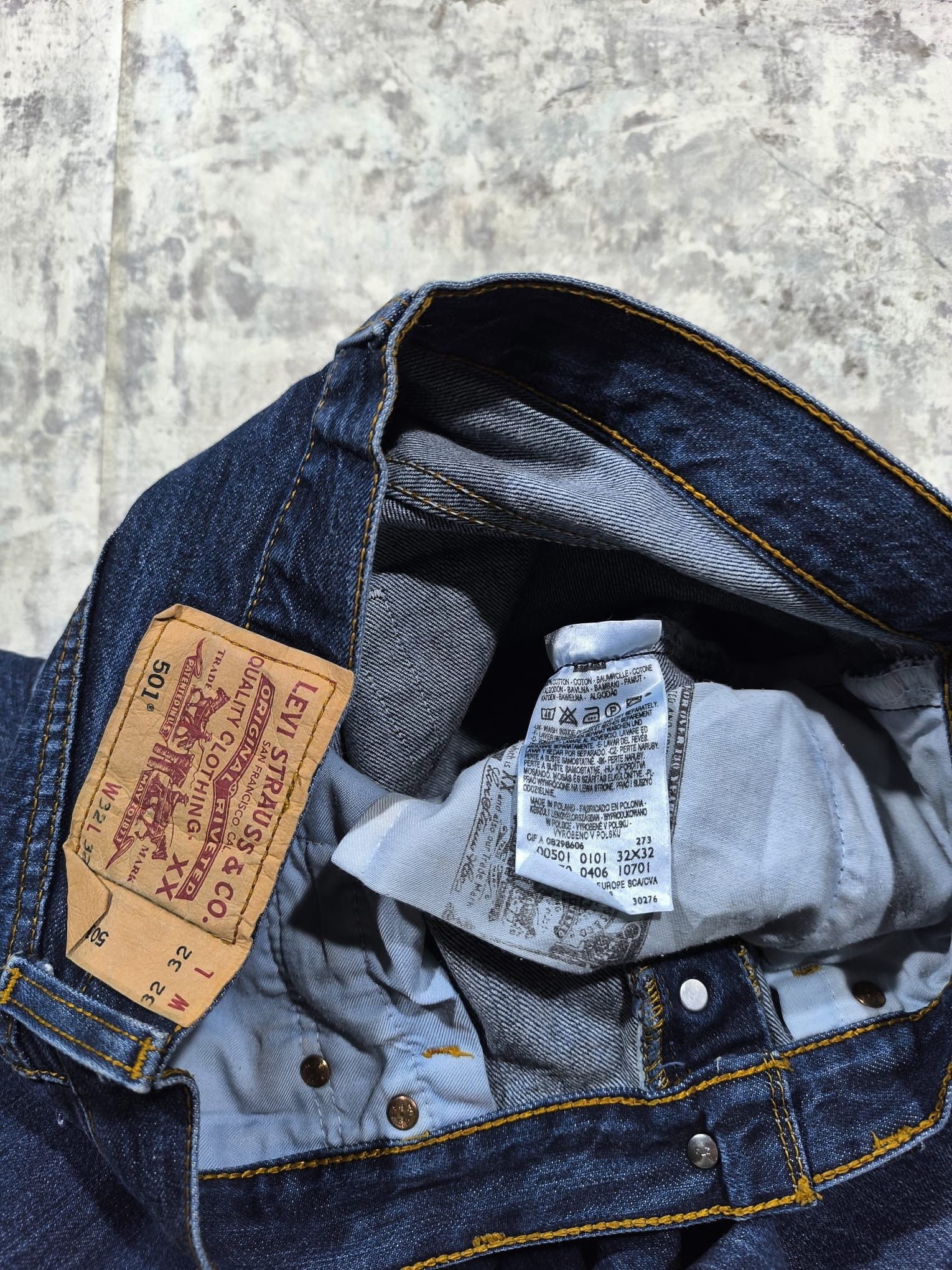 Levi's vtg 501 levis navy faded Size US 31 - 3 Thumbnail