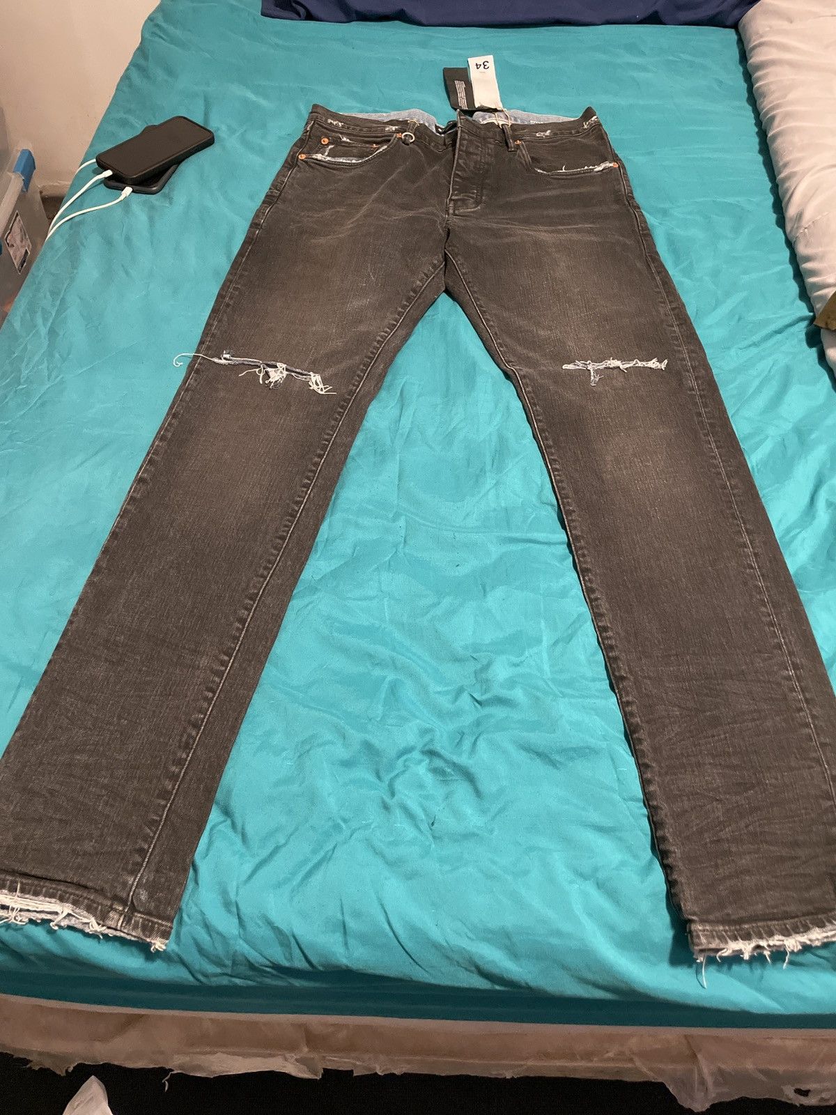 Purple Brand Brand New Jeans Purple Brand Size US 34 / EU 50 - 2 Thumbnail