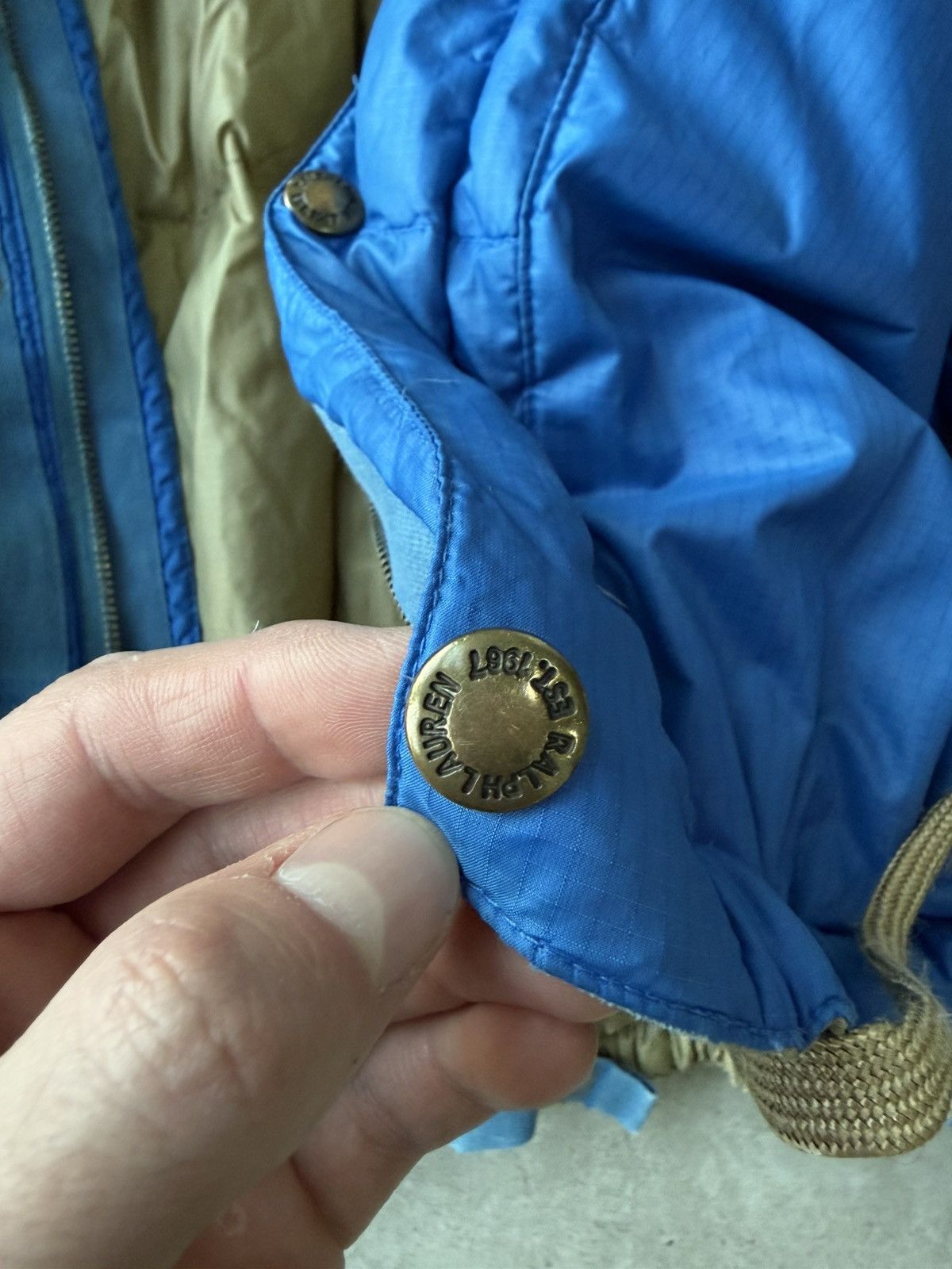 Polo Ralph Lauren Vintage 90’s Blue Polo Ralph Lauren Puffer Jacket With Hood Size US L / EU 52-54 / 3 - 9 Thumbnail