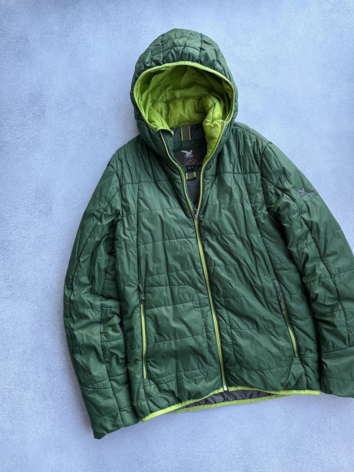 SALEWA × Vintage Salewa Rasciesa PRL Green Micro Puffer Jacket Size US M / EU 48-50 / 2 - 4 Thumbnail