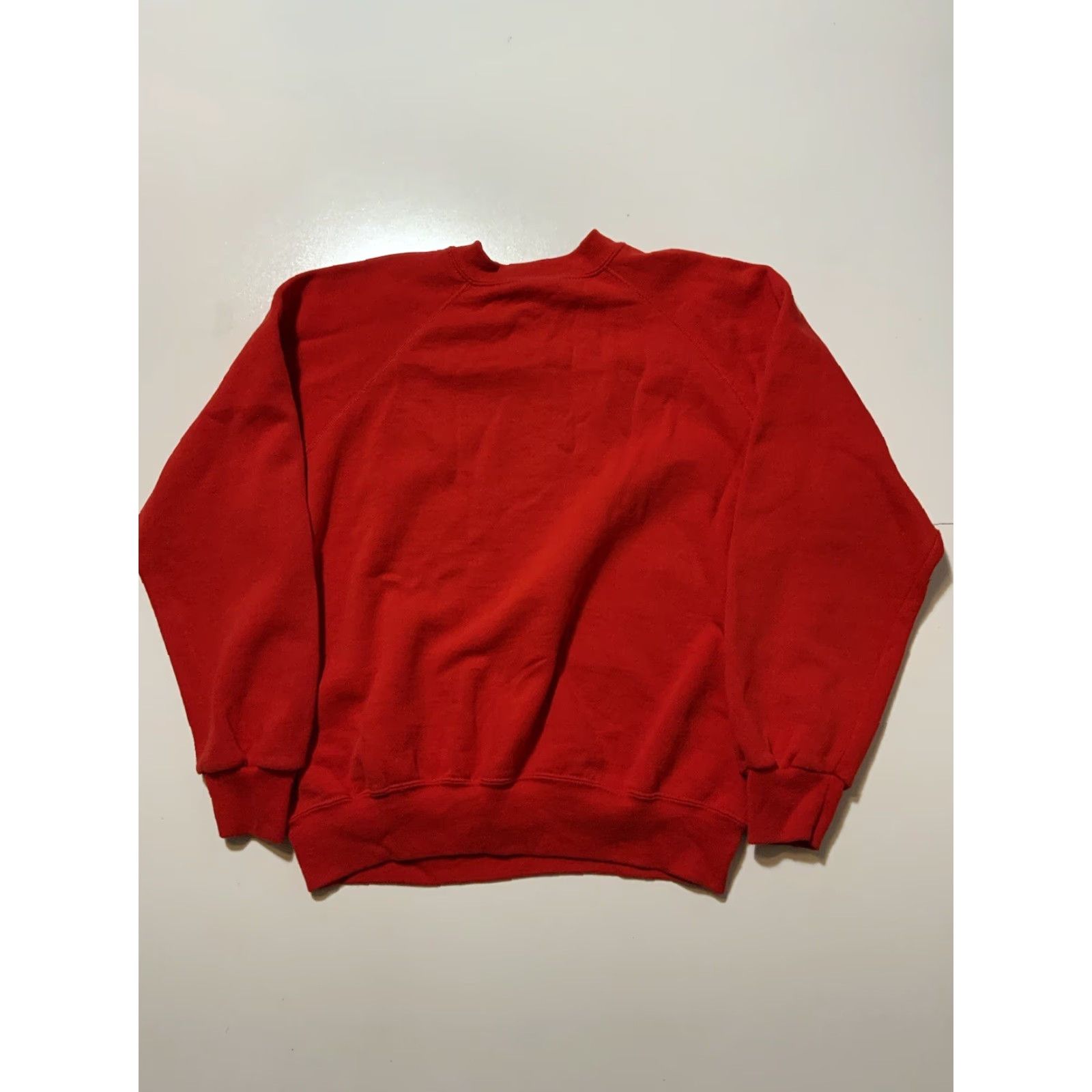 Vintage VINTAGE Bassett Walker Huntington School Fox 50/50 Crewneck Sweatshirt XL Men Red 80s Sz.XL Size US XL / EU 56 / 4 - 2 Thumbnail