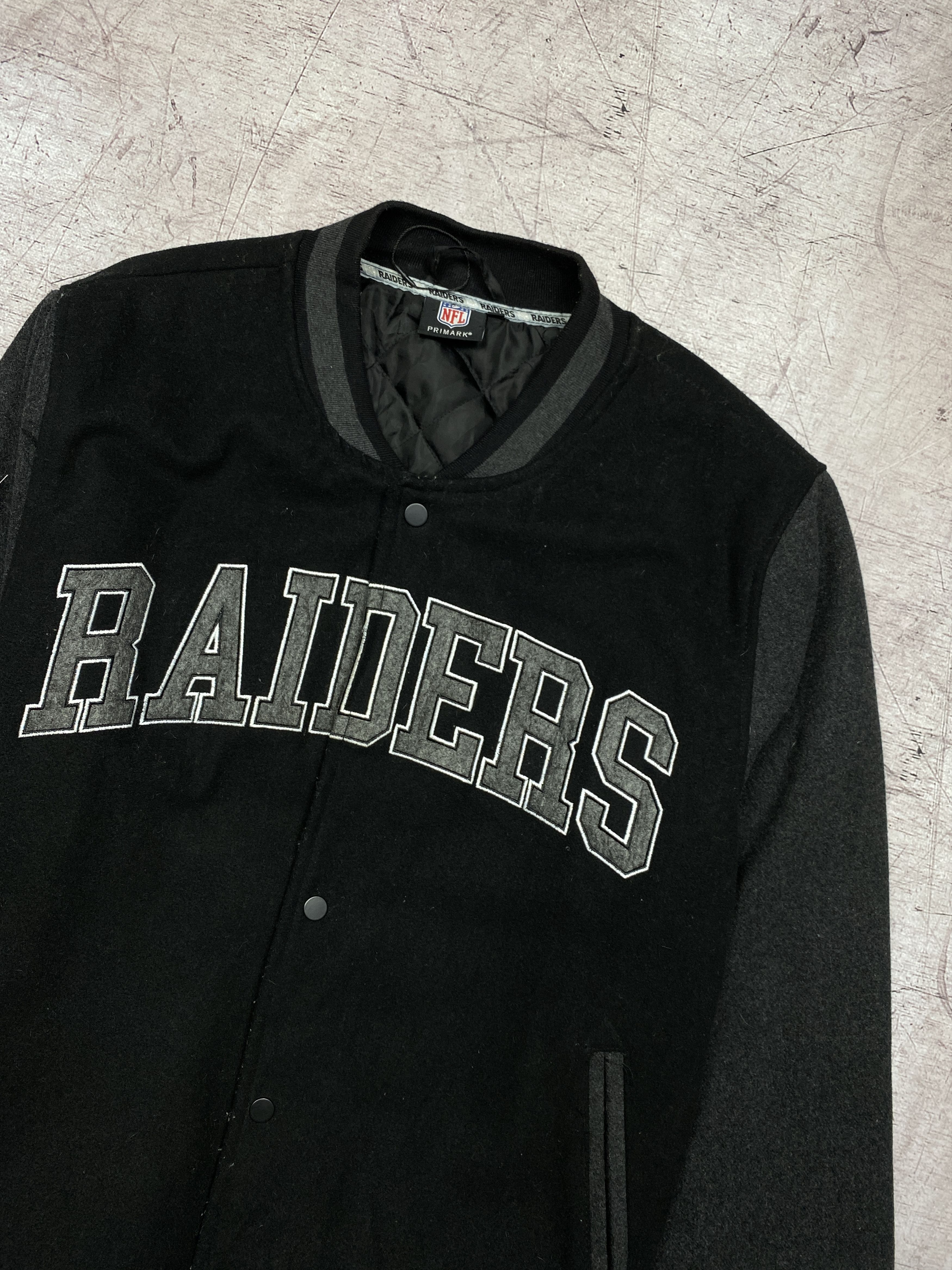 NFL NFL Oakland Raiders Mens Wool Bomber Varsity Jacket Size US XL / EU 56 / 4 - 5 Thumbnail