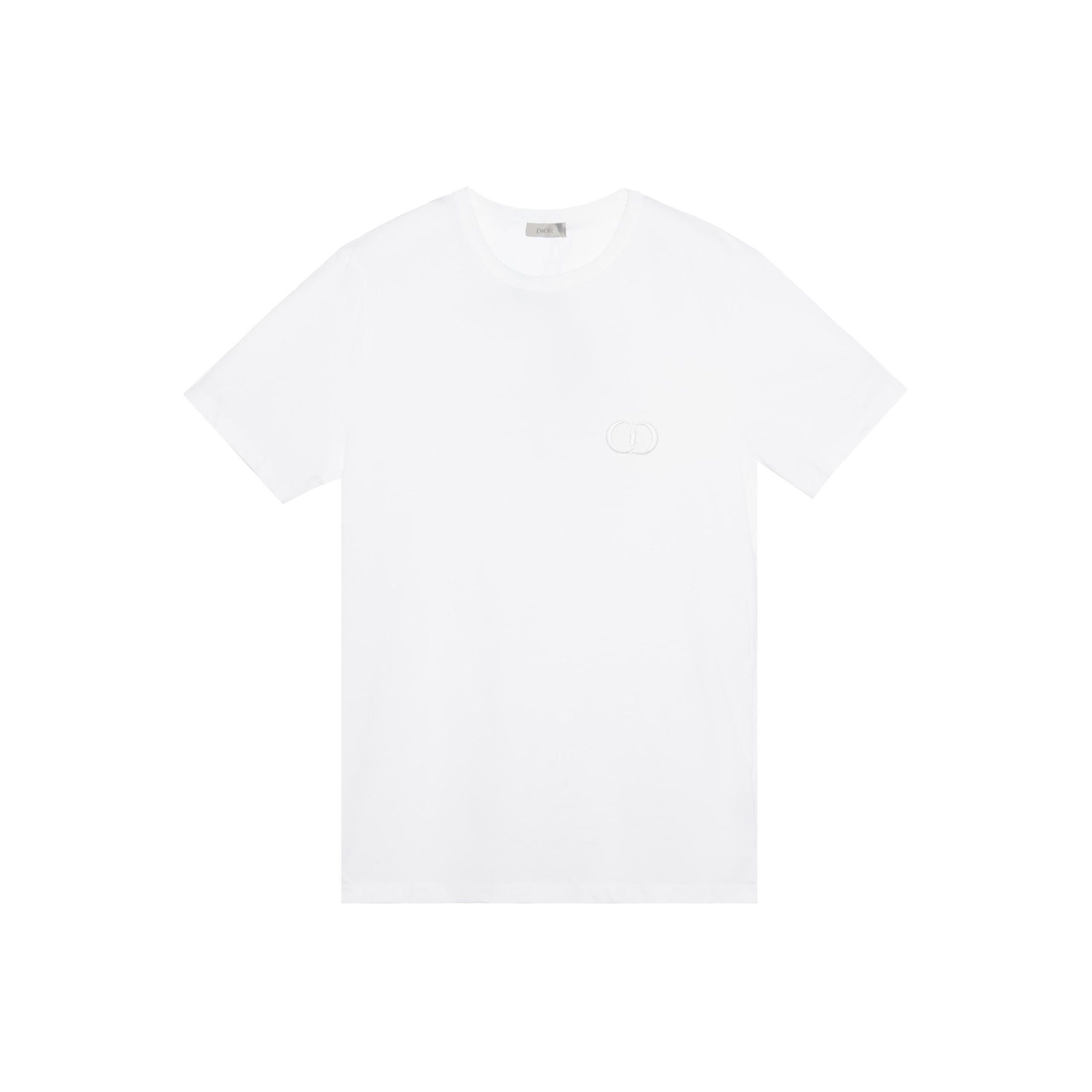 Dior Dior CD Embroidery T-Shirt Size XL Size US XL / EU 56 / 4 - 1 Thumbnail