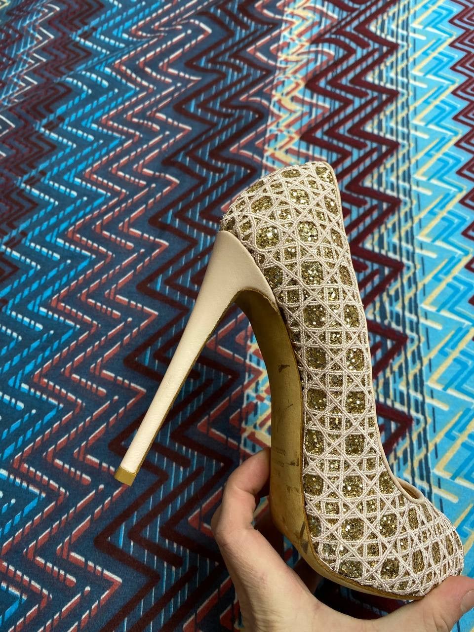 Giuseppe Zanotti Giuseppe Zanotti Crystallized Platform Peep Toe heels Size US 9.5 / IT 39.5 - 15 Thumbnail