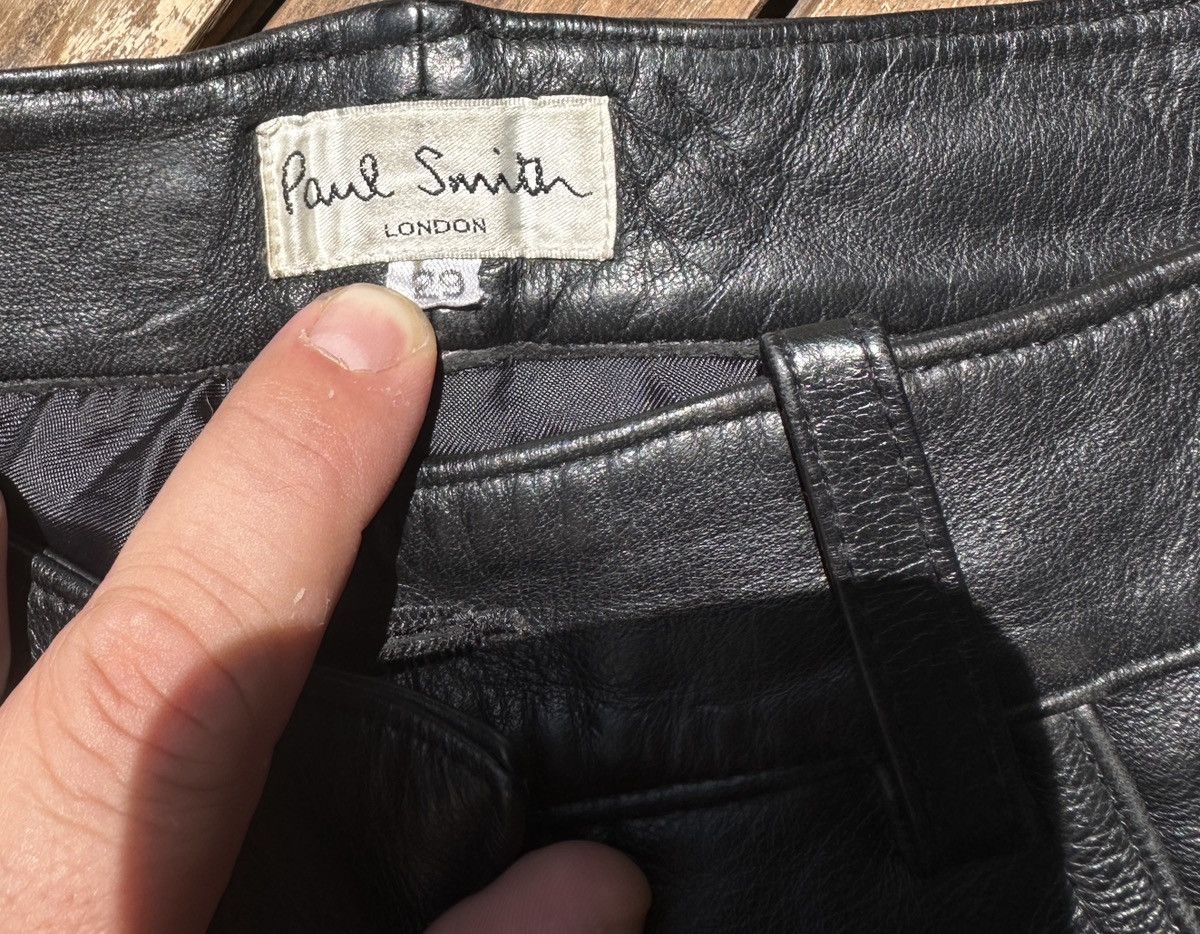 Paul Smith Paul Smith London Leather Pants (Black) – Size 29 Size US 29 - 5 Thumbnail