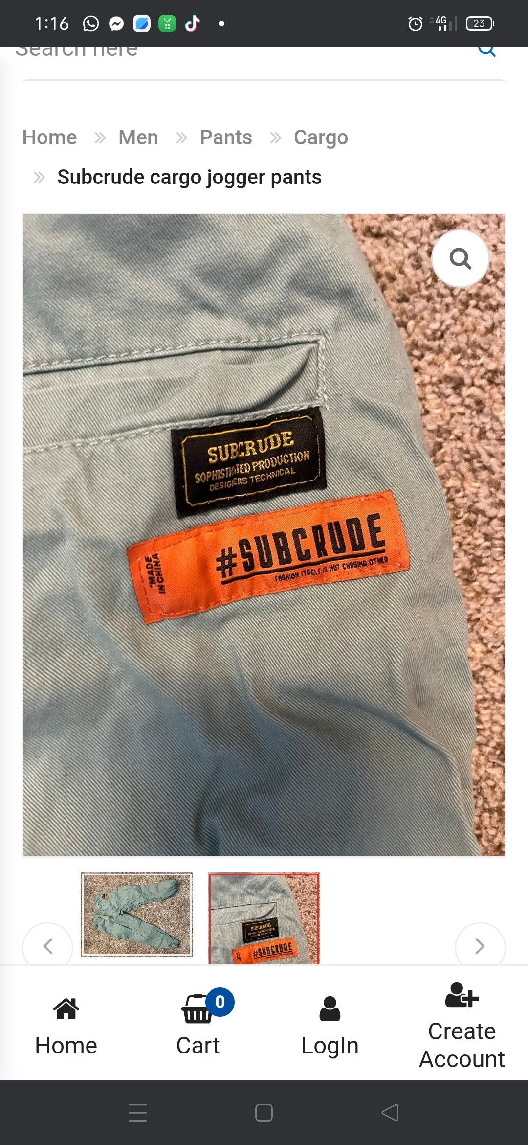 Le Grande Bleu (L.G.B.) Subcrude LA Fontaine Nylon Jogger PAnts🌟 Size US 30 / EU 46 - 5 Thumbnail