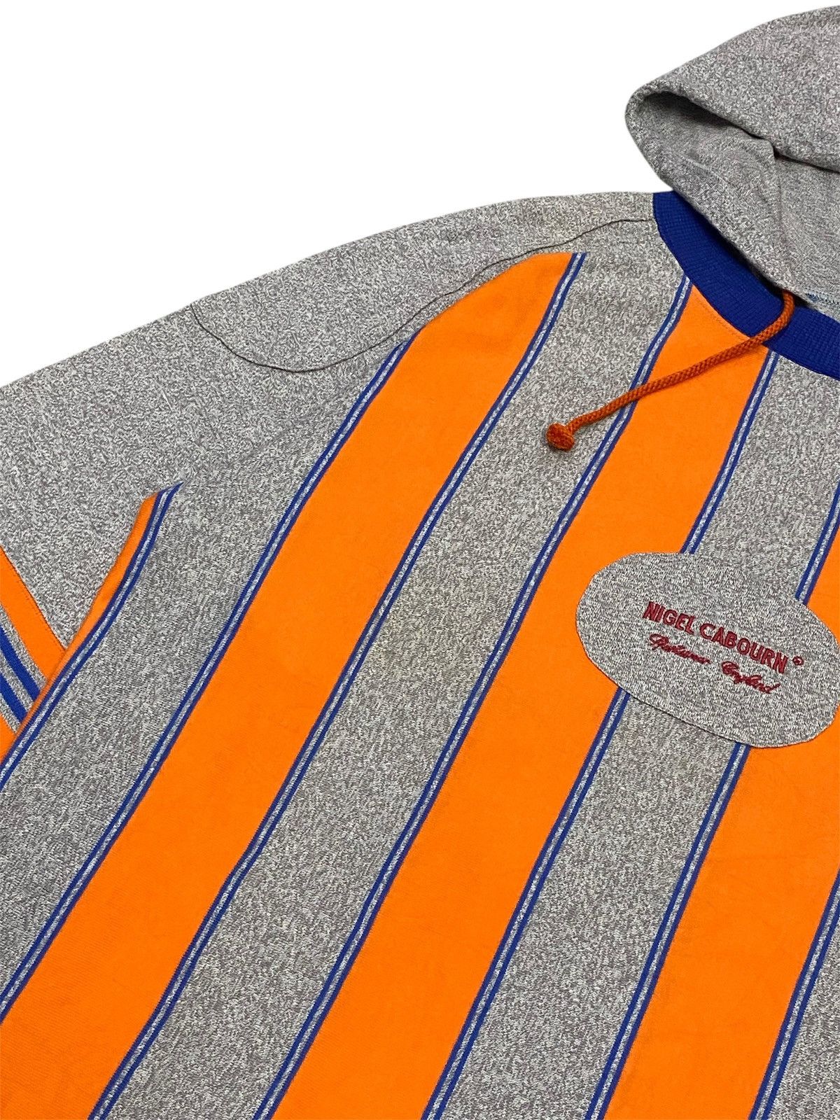 Nigel Cabourn Vintage Nigel Cabourn Stripe Hoodie Long Sleeve Shirt Size US M / EU 48-50 / 2 - 11 Thumbnail
