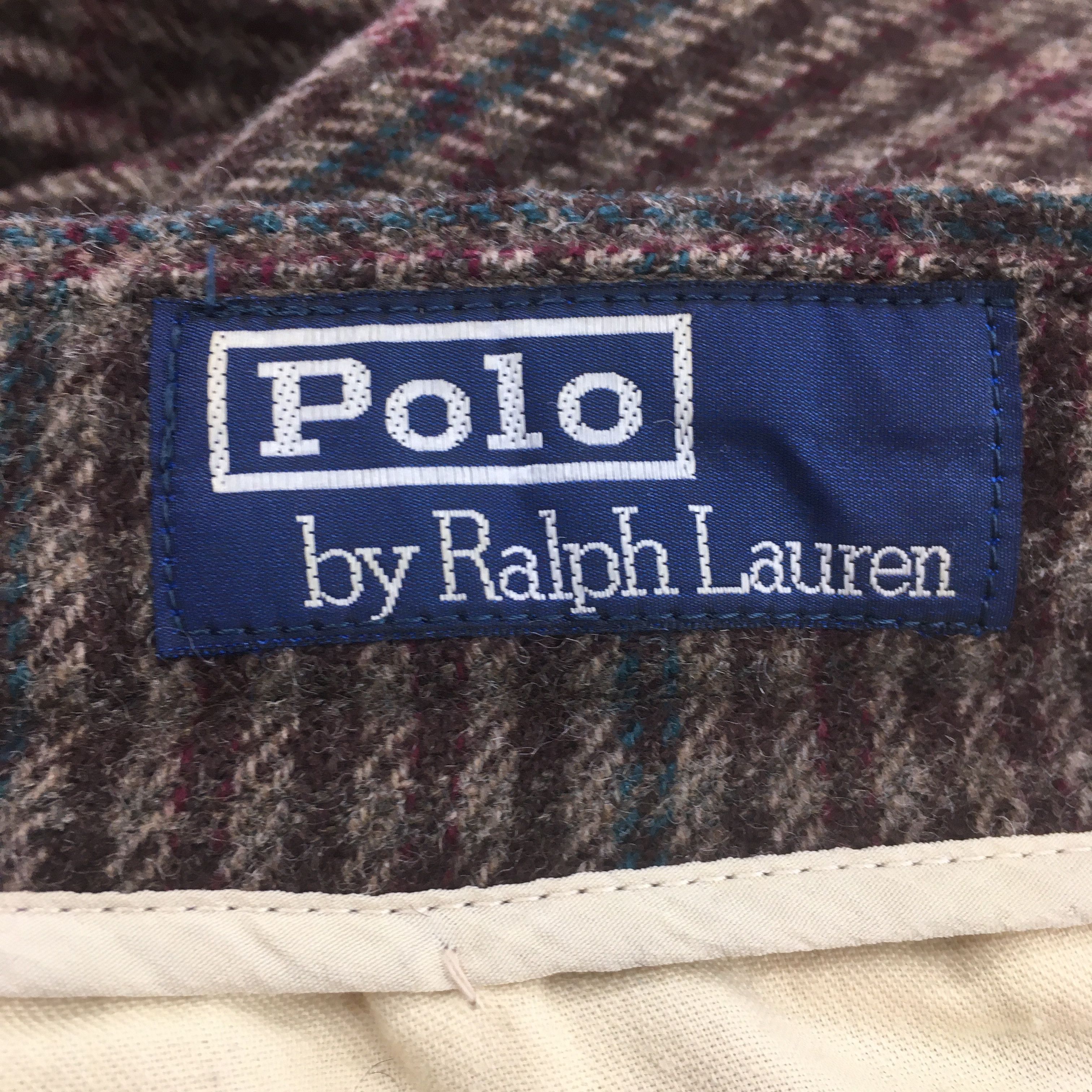 Polo Ralph Lauren Size 27x31 90s Polo Ralph Lauren Wool Checked Pants S1238 Size 27" / US 4 / IT 40 - 10 Thumbnail