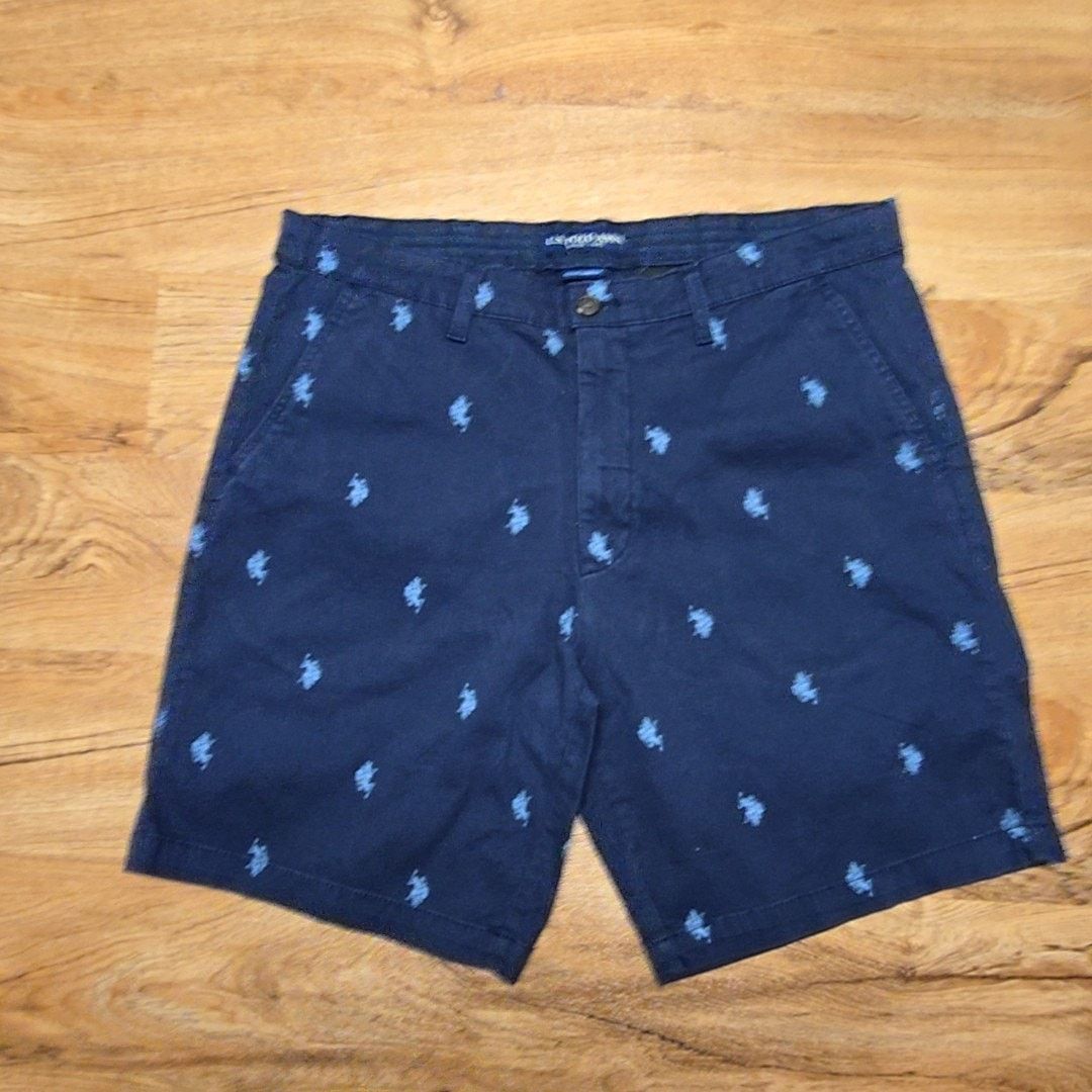 U.S. Polo Assn. U.S. Polo Assn. Shorts Navy Blue Embroidered Mens 38 Shorts Size US 38 / EU 54 - 1 Thumbnail